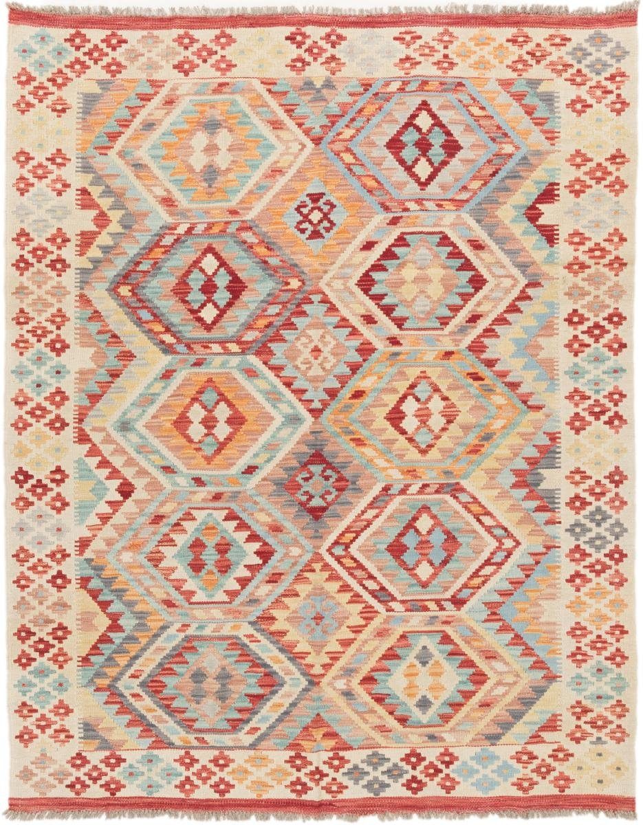 rechteckig, Kelim Orientteppich Orientteppich, mm Höhe: Trading, Afghan 155x197 3 Nain Handgewebter