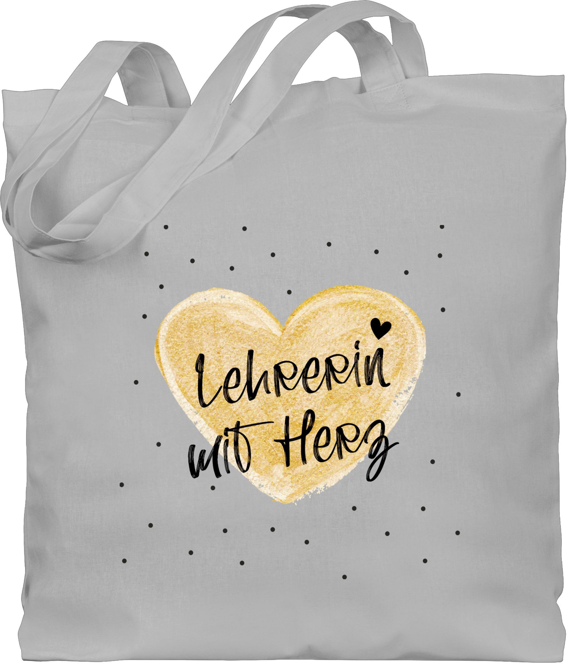 Shirtracer Umhängetasche Lehrerin mit Herz, Lehrerin günstig online kaufen