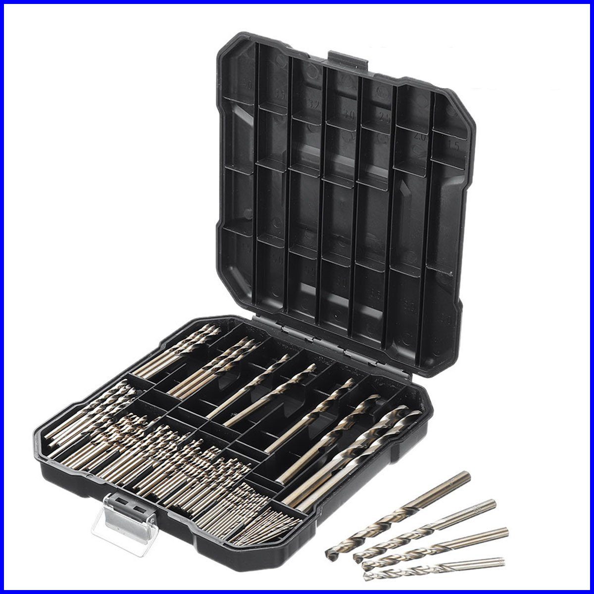 Drillpro Spiralbohrer, (99-tlg), HSS-Co M35 Metallbohrer günstig online kaufen