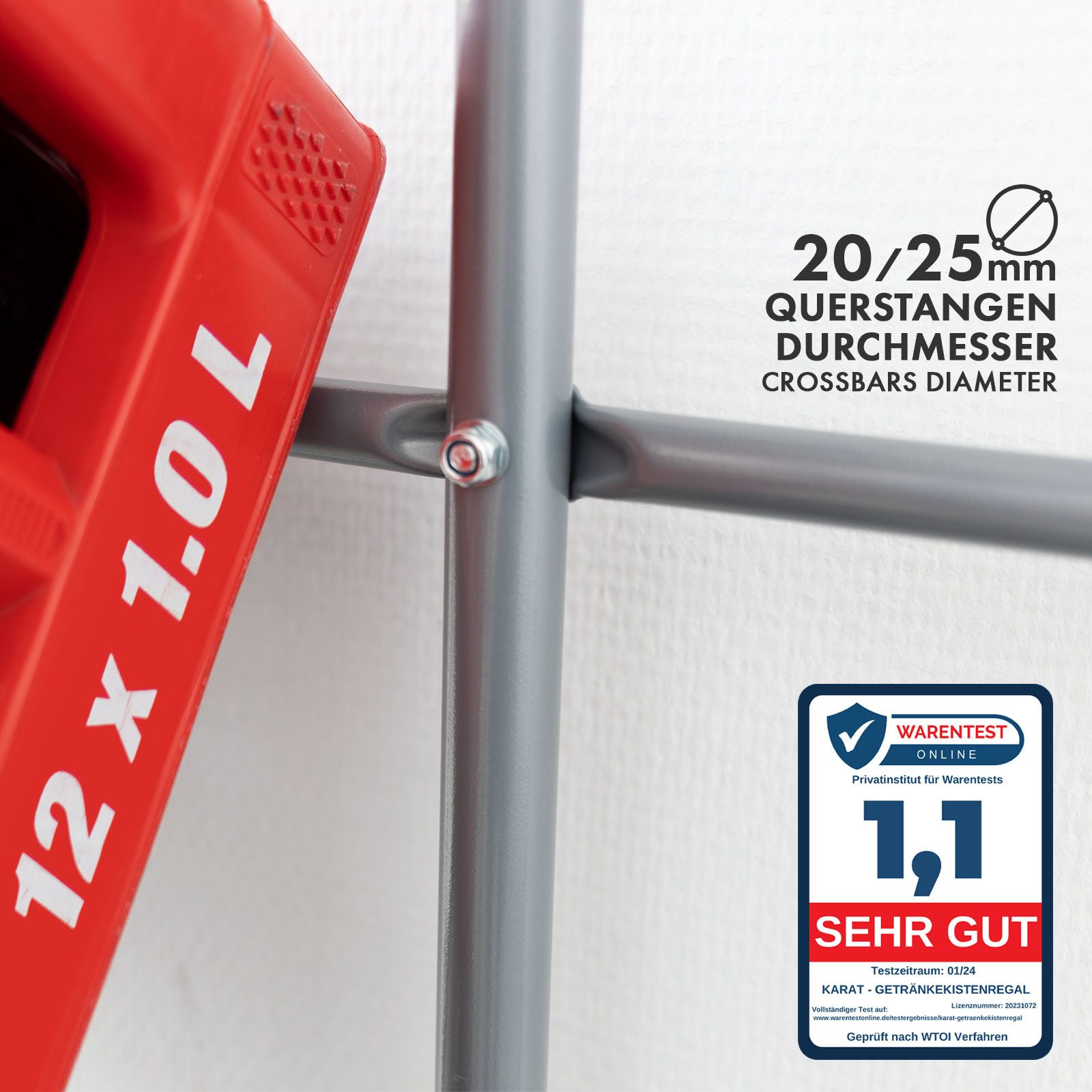 Karat Flaschenregal Flaschenkastenständer Rocket, In 2 Ausführungen erhältlich