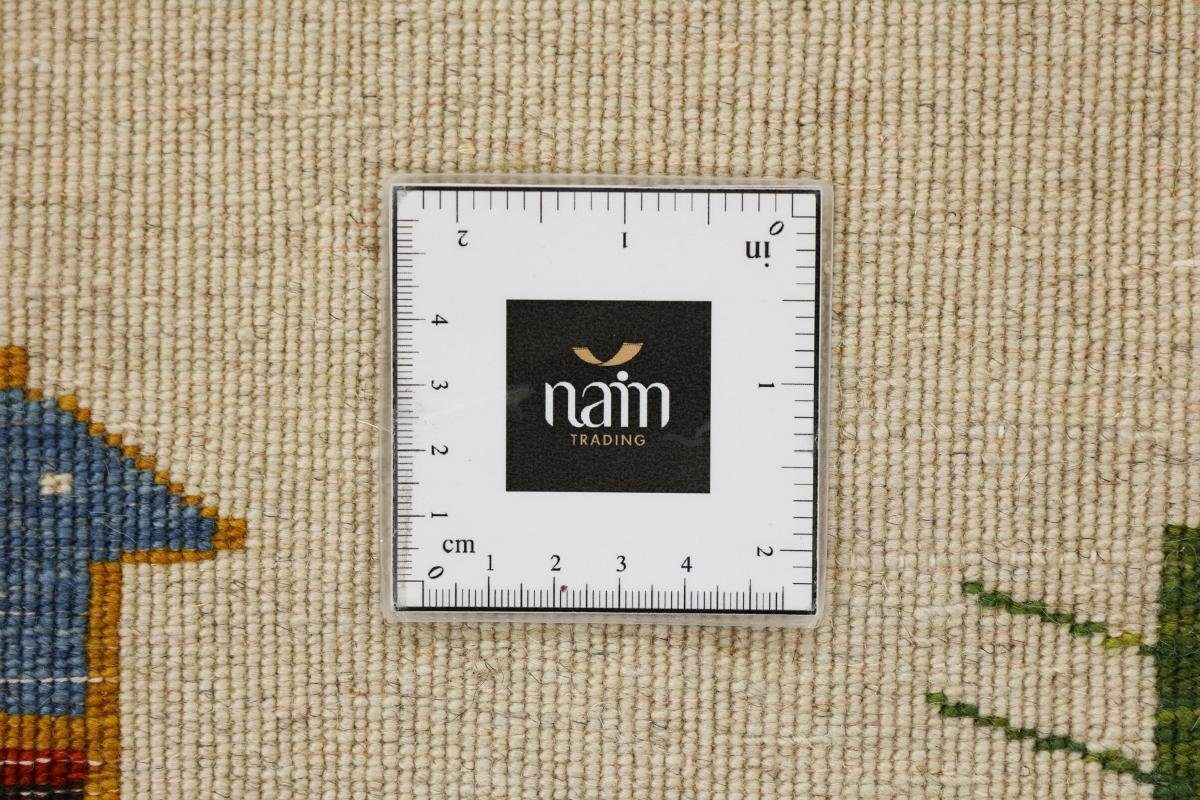 Nain Trading, Loribaft 12 Handgeknüpfter Nature Höhe: Orientteppich Gabbeh mm rechteckig, Perser Moderner, 135x220