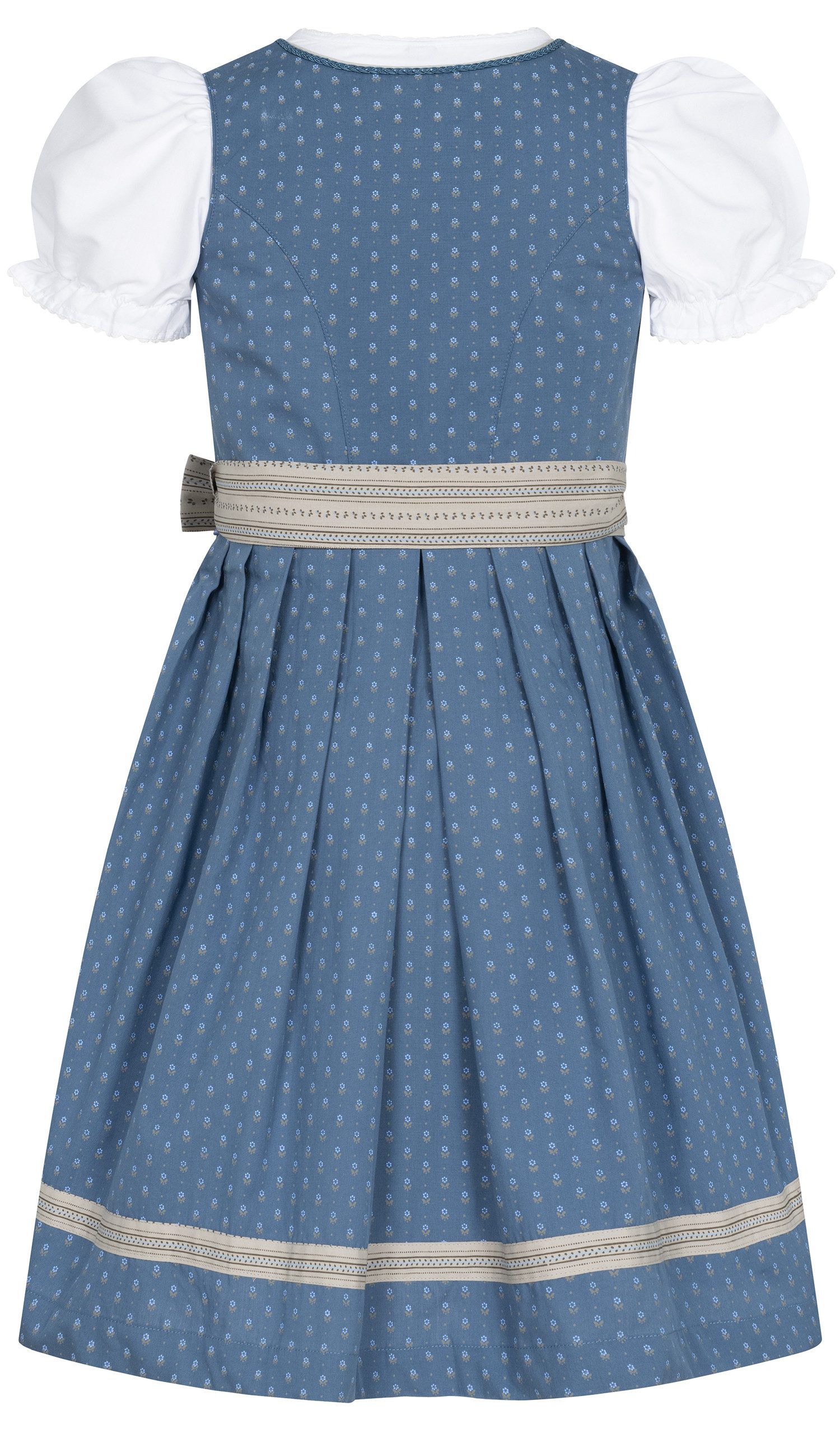 Nübler Dirndl Kinderdirndl Felicitas in Rauchblau von Nübler - Rocklänge knielang