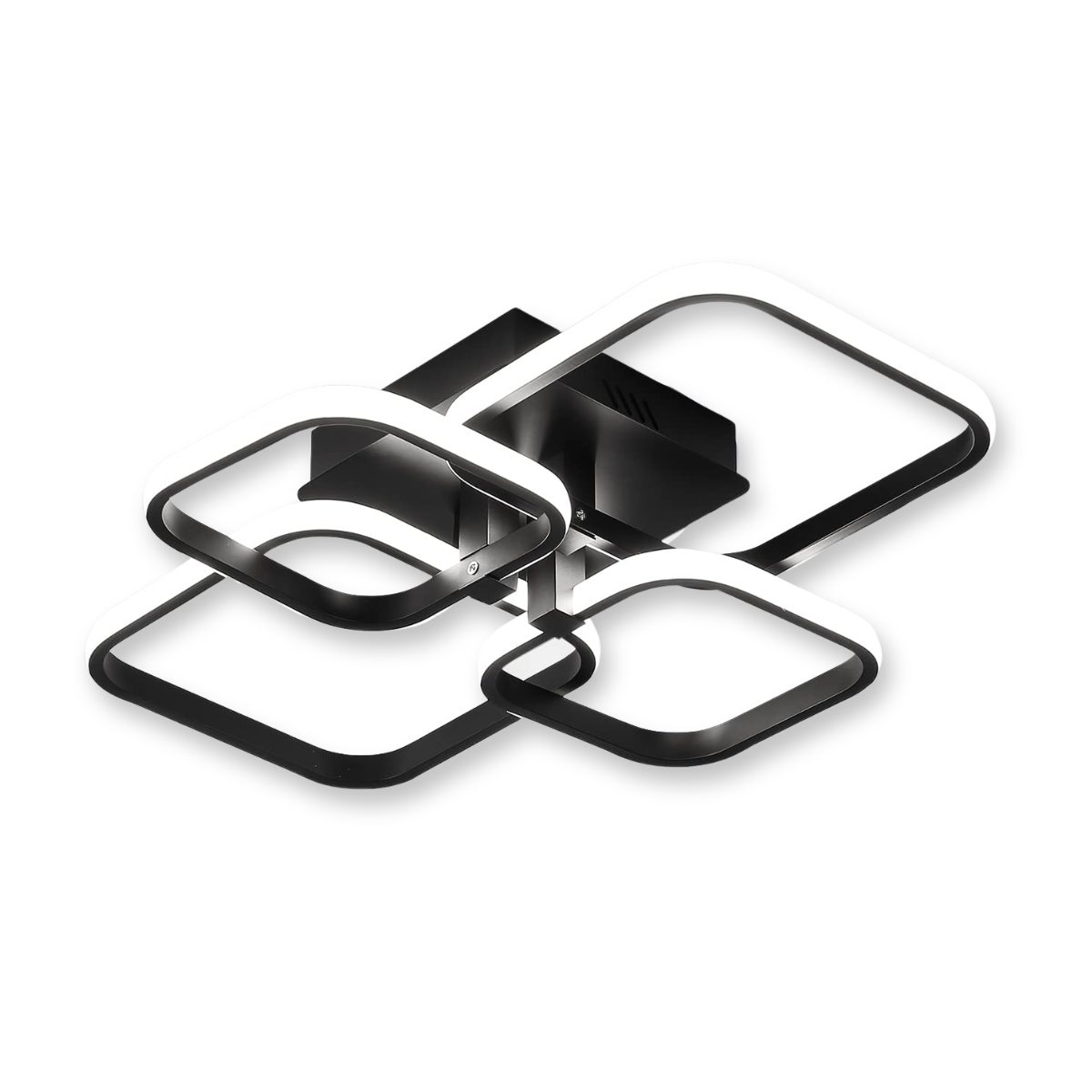 Riserva Deckenleuchte LED Deckenleuchte Schwarz 45W 6500K Wohnzimmer Küche, LED wechselbar