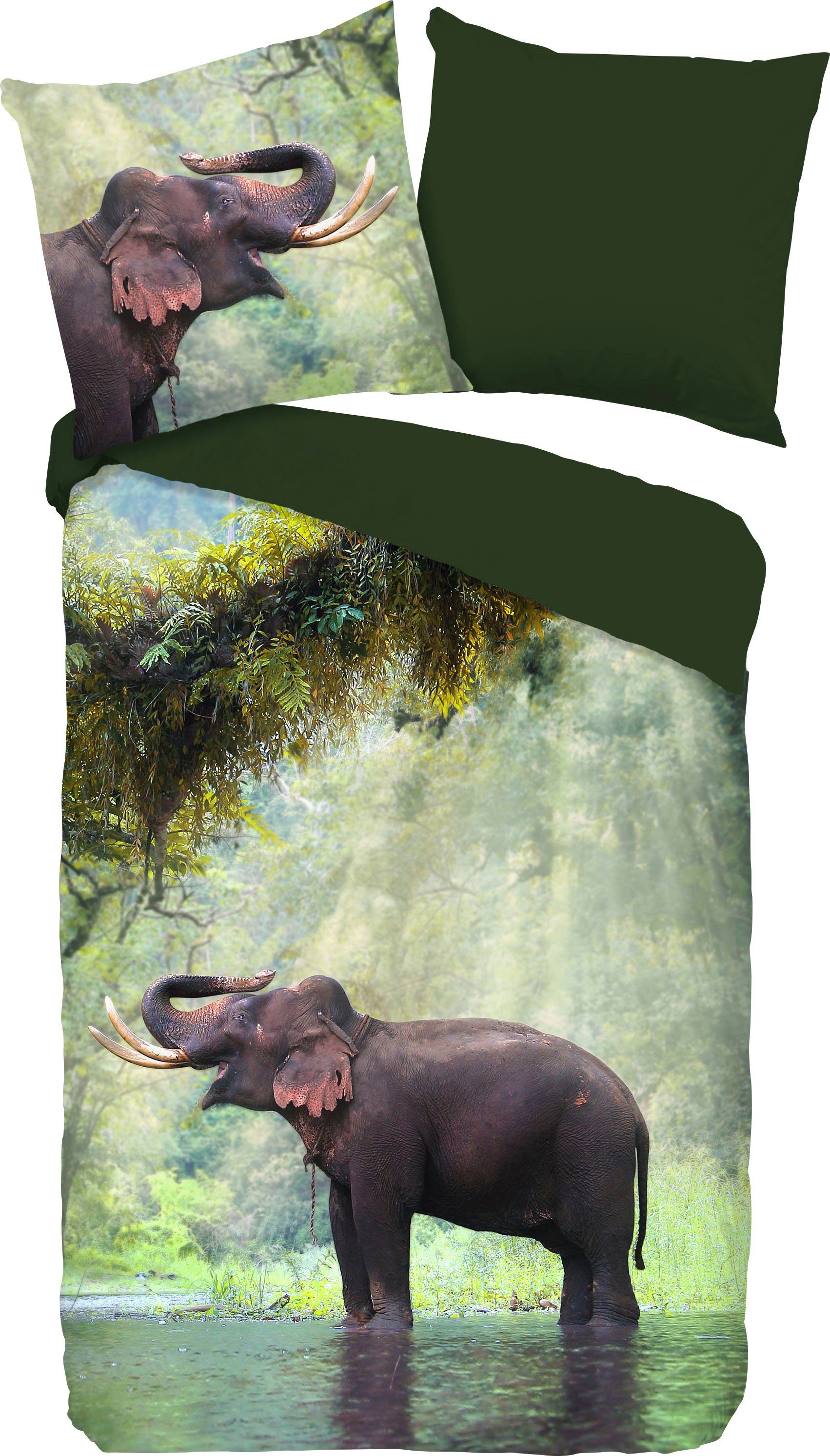 Wendebettwäsche »Laughing«, PURE luxury collection, mit Elefant online  kaufen | OTTO