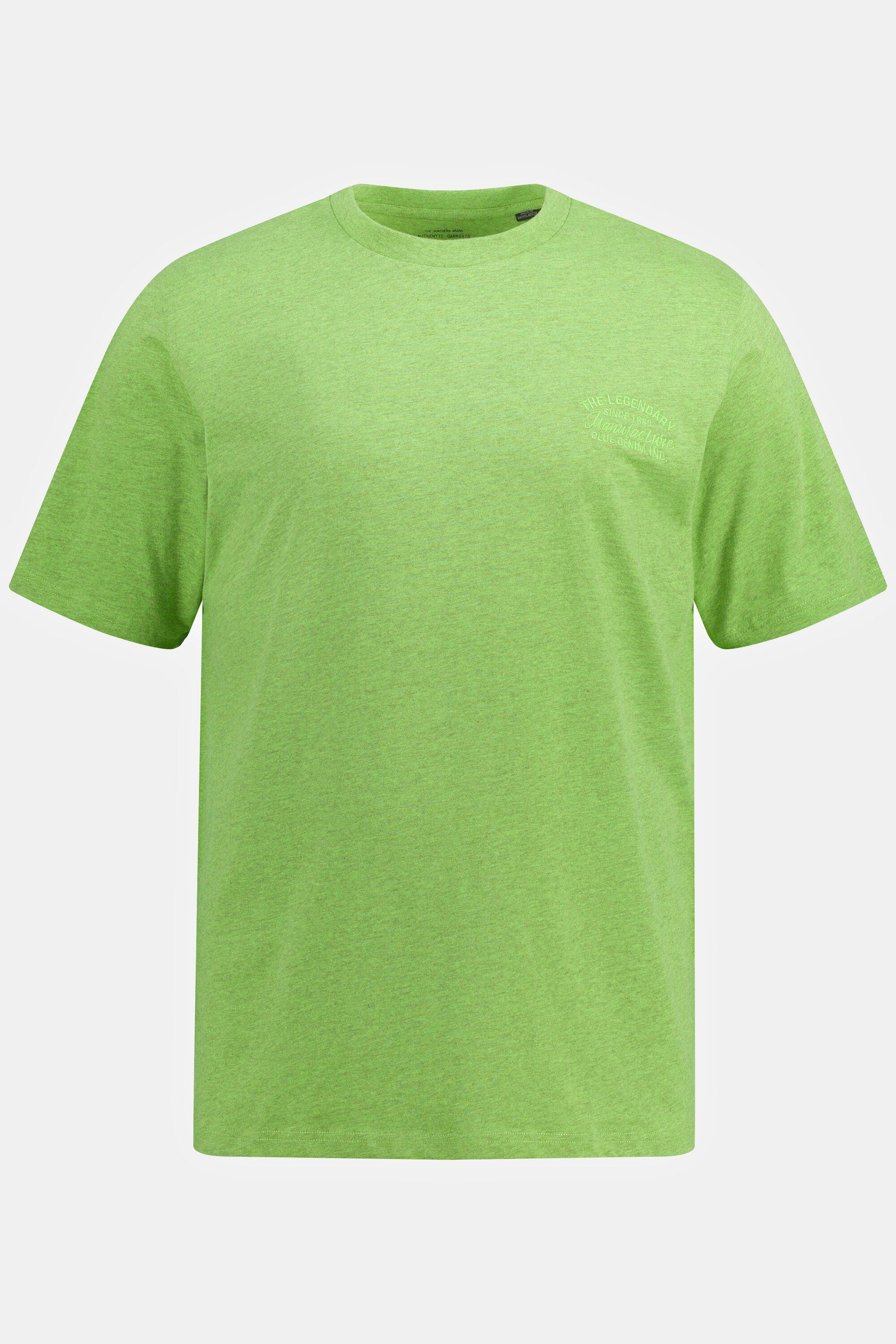 Melange-Jersey T-Shirt T-Shirt olive Halbarm JP1880