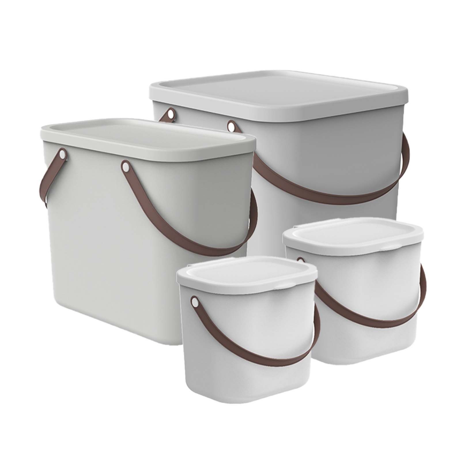 Aufbewahrungsbox Albula 4er-Set Aufbewahrungsbox mit Deckel, Kunststoff (PP recycelt)