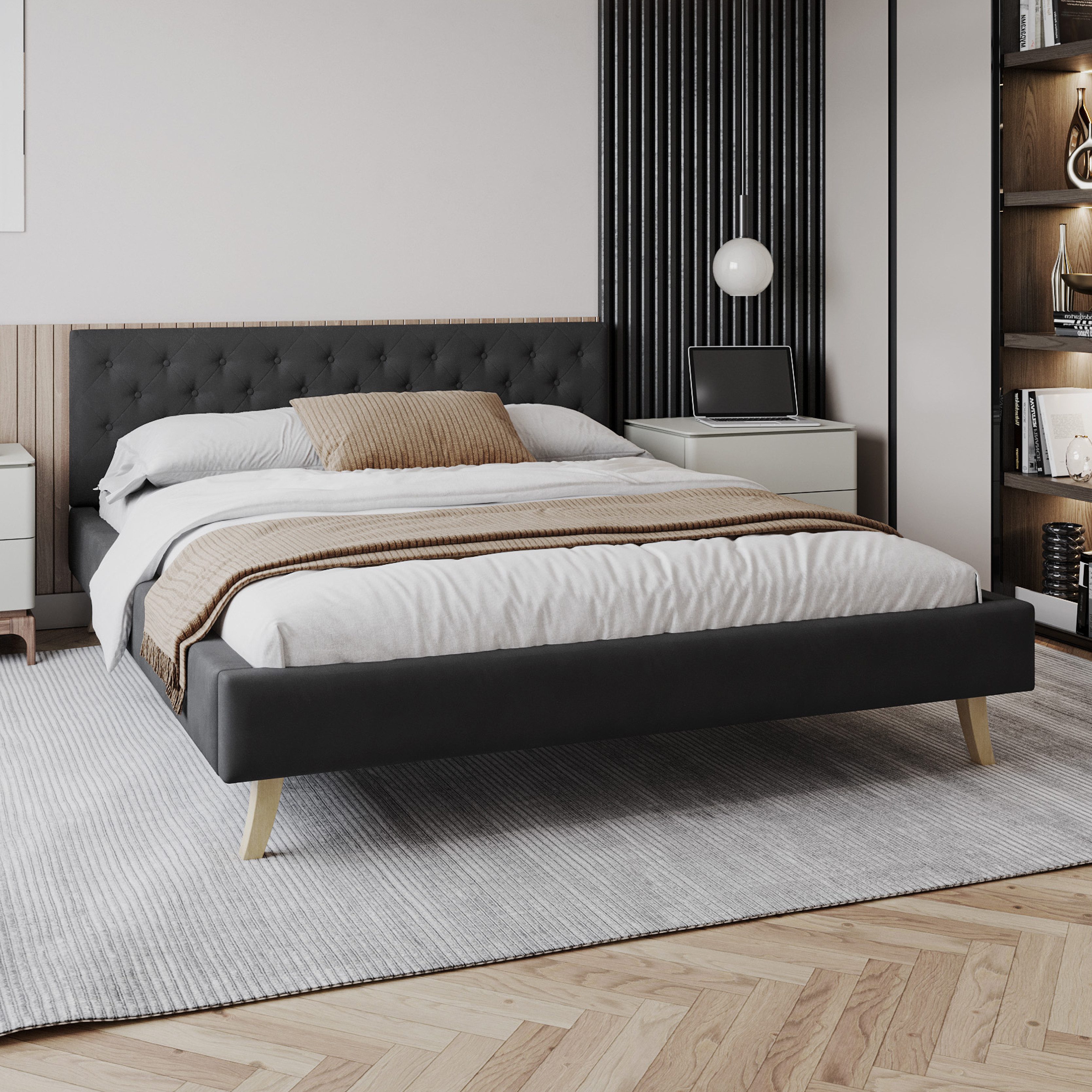 FDM Polsterbett ZUZA modern mit Bettkasten günstig online kaufen