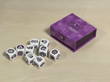 Asmodee Spiel, Geschichtenwürfel Erzähl-Würfelspiel Zygomatic Familienspiel Erzählspiel Rory´s Story Cubes mystery, in schöner Geschenkebox