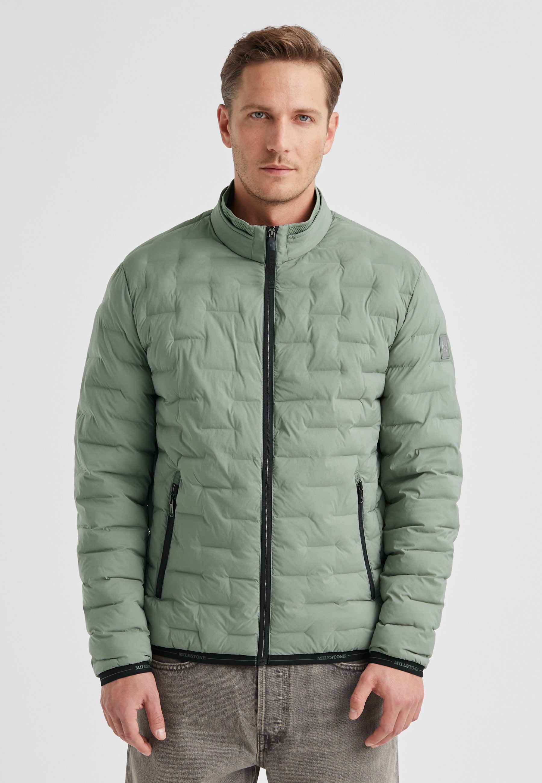 MILESTONE Steppjacke MSHopper Herren Übergangsjacke Jacke gesteppt normale Passform