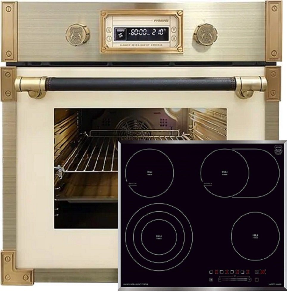 Kaiser Küchengeräte BackofenSet EH 6427 ElfAD+KCT 6715 F, Retro Pyrolyse Einbau Backofen 73L