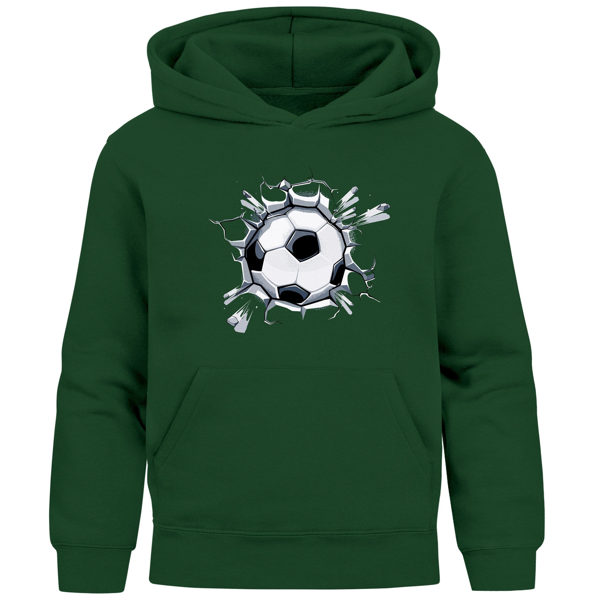 MoonWorks Hoodie Kinder Hoodie Jungen Fußball Sport Kapuzenpulli Geschenke Junge