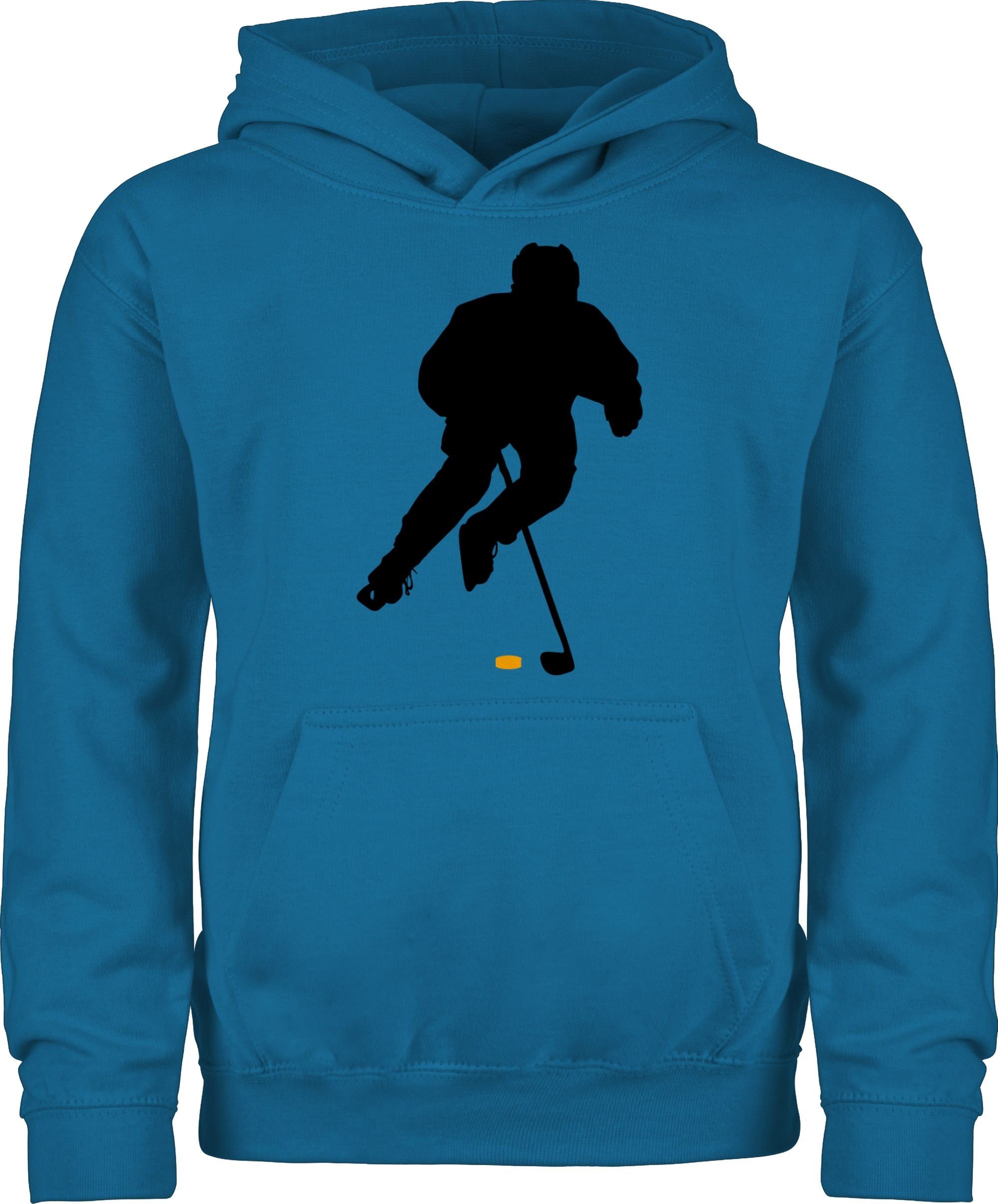 Shirtracer Hoodie Eishockey Spieler Kinder Sport Kleidung 1 Himmelblau