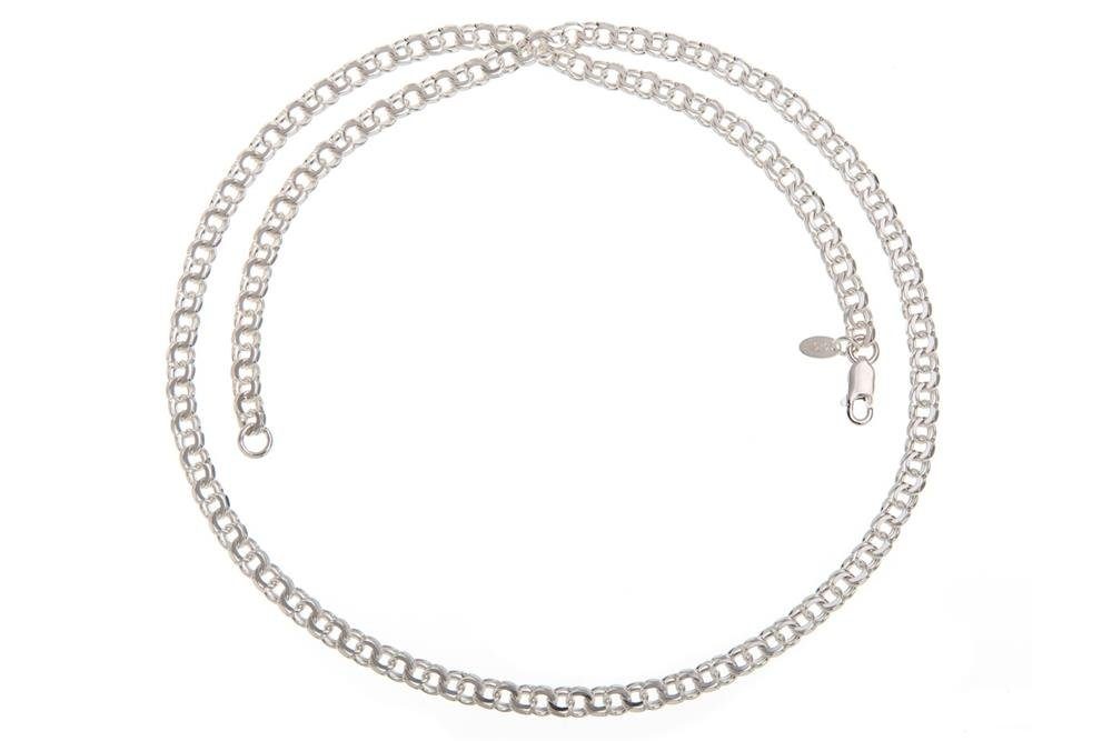 Silberkettenstore Garibaldikette wählbar Silberkette 925 40-100cm 5mm Silber, - Länge von