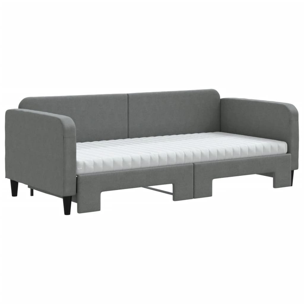 vidaXL Bett Tagesbett Ausziehbar mit Matratzen günstig online kaufen