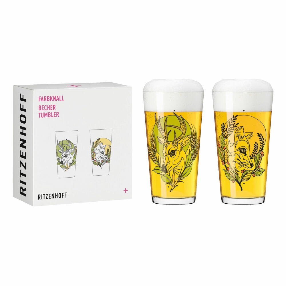 Becher Farbknall 2er-Set 001