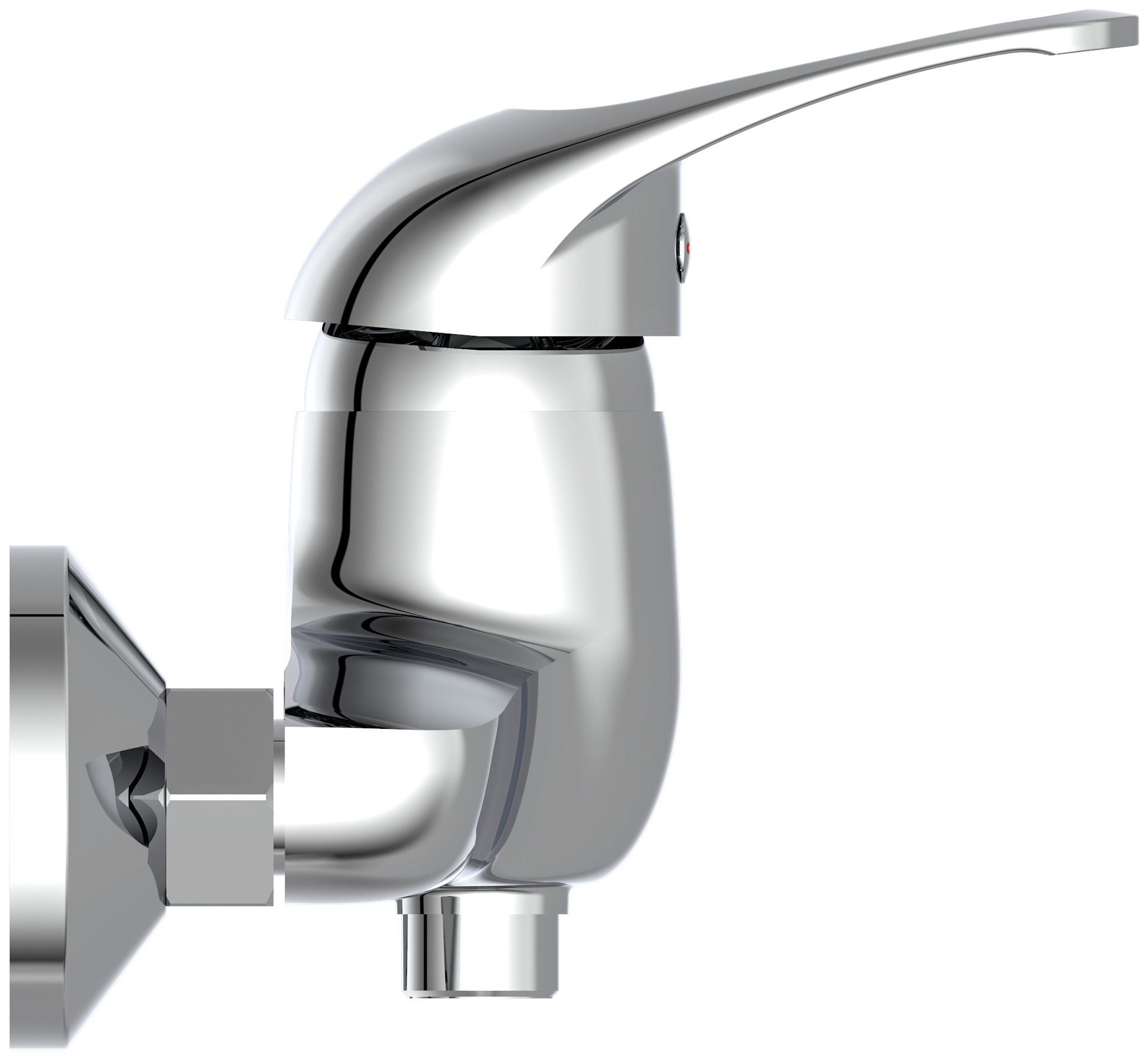 Schütte Duscharmatur Calvino Wasserhahn Bad, Mischbatterie Dusche in Chrom