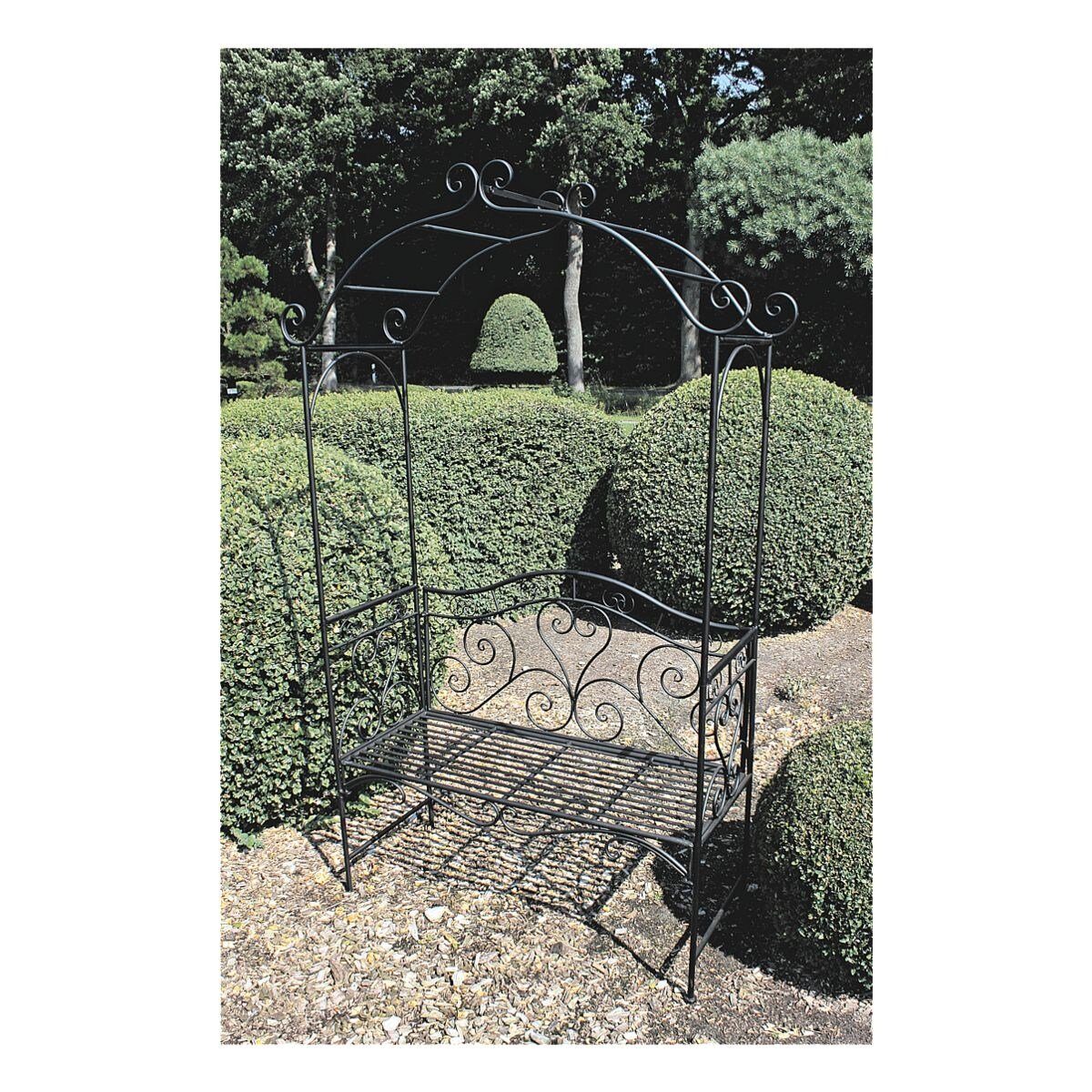 Garden Pleasure Gartenbank Colima, mit Rosenbogen und romantischen Zierelementen