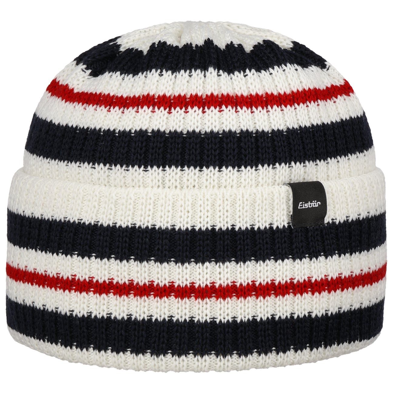 Eisbär Beanie (1-St) Strickmütze mit Umschlag, Made in the EU