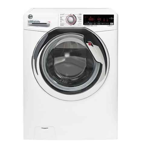 Hoover Waschmaschine H-WASH 300 H3WS4Q37TAMCE-84, 7 kg, 1300 U/min, Mengenautomatik, Care-Programme, BPM Inverter Motor