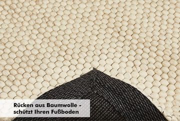 Teppich Brave, Barbara Becker, rechteckig, Höhe: 12 mm, Handweb, Material 50% Wolle, 50% Viskose, handgewebt, melierte Optik