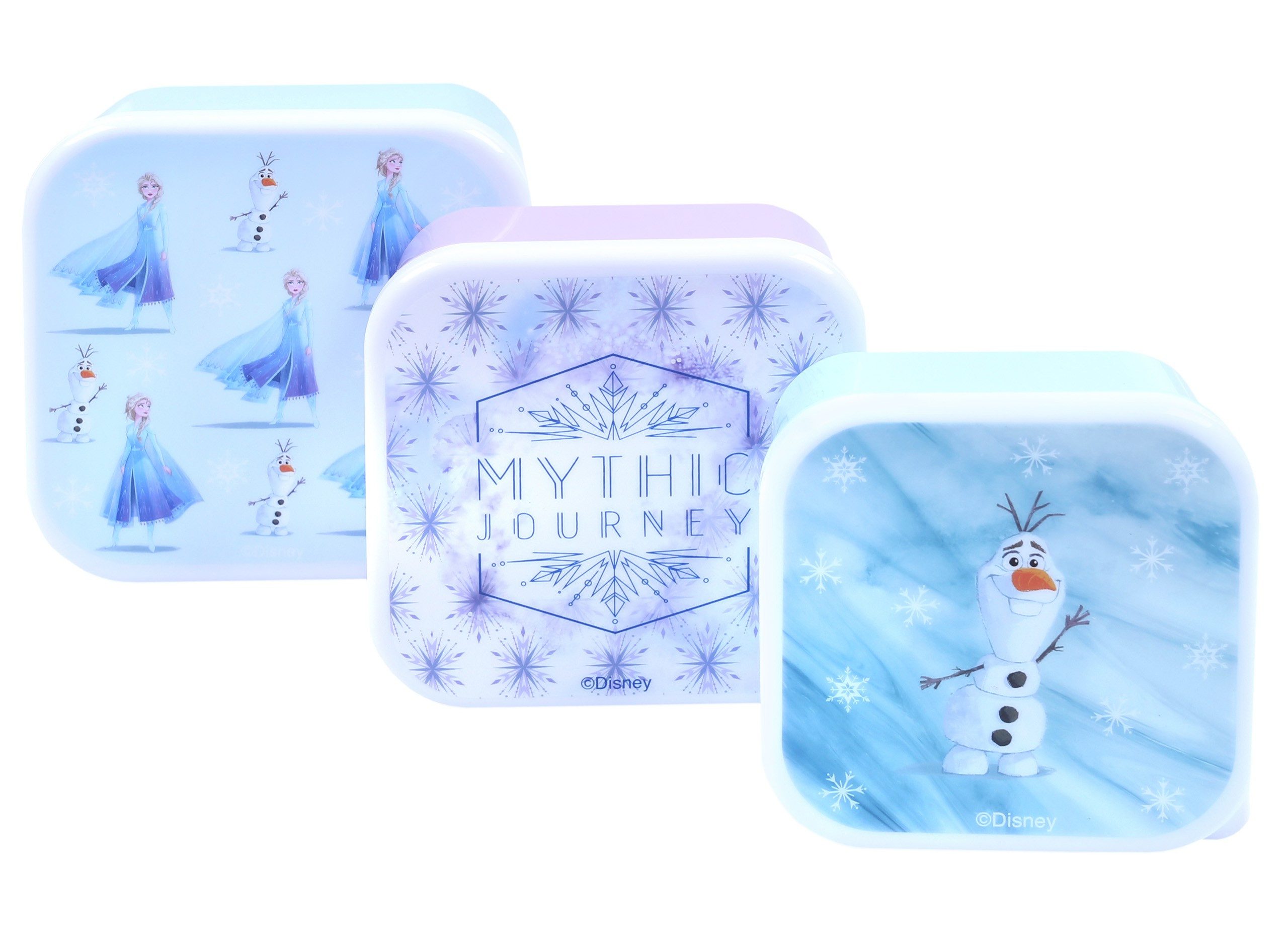 Lunchbox 3x Frühstücksdose Frozen Die Eiskönigin Disney