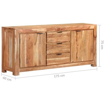 vidaXL Sideboard Sideboard 175x40x75 cm Akazie Massivholz