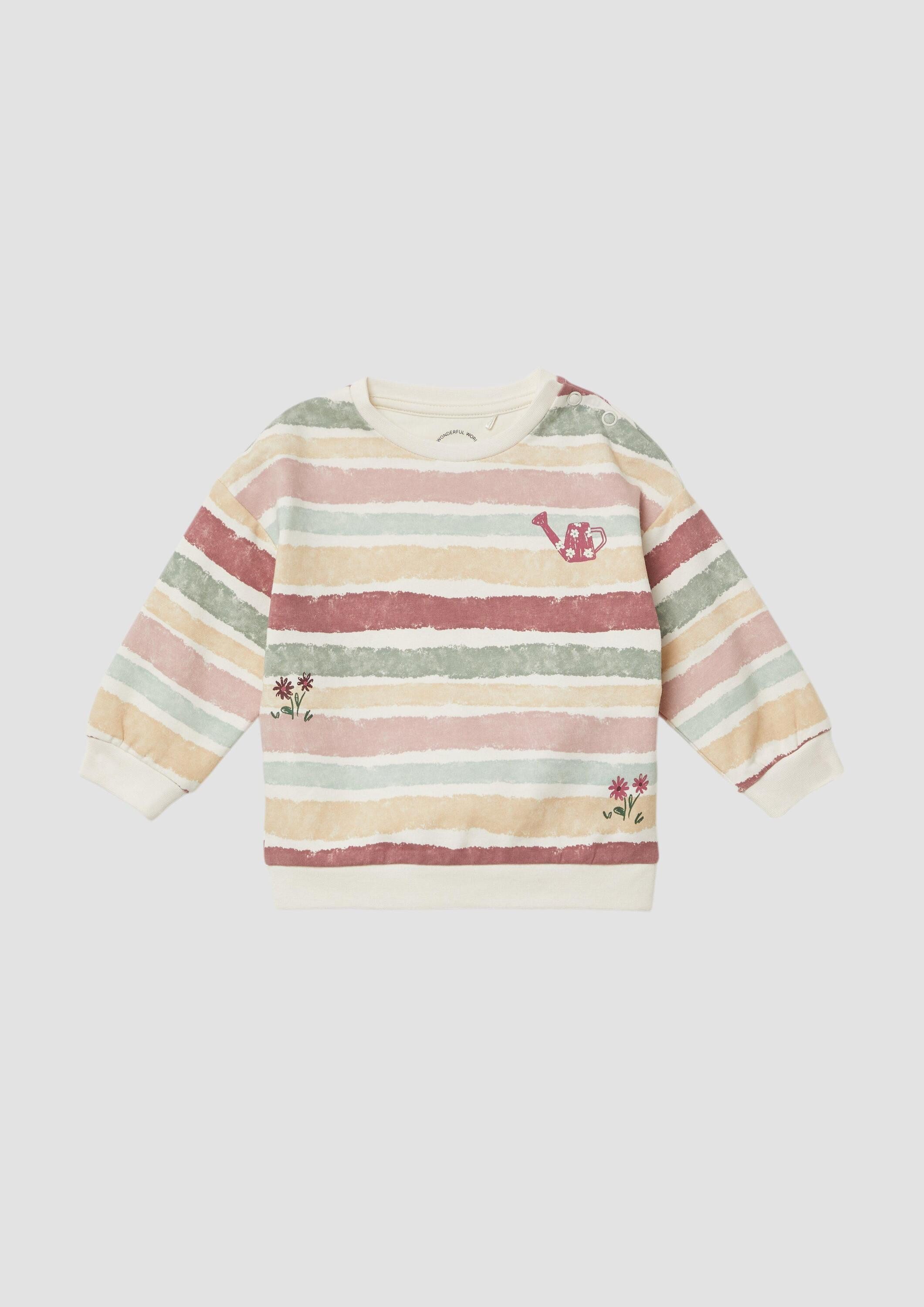 s.Oliver Sweatshirt Sweatshirt Sweatshirt mit All-over-Print