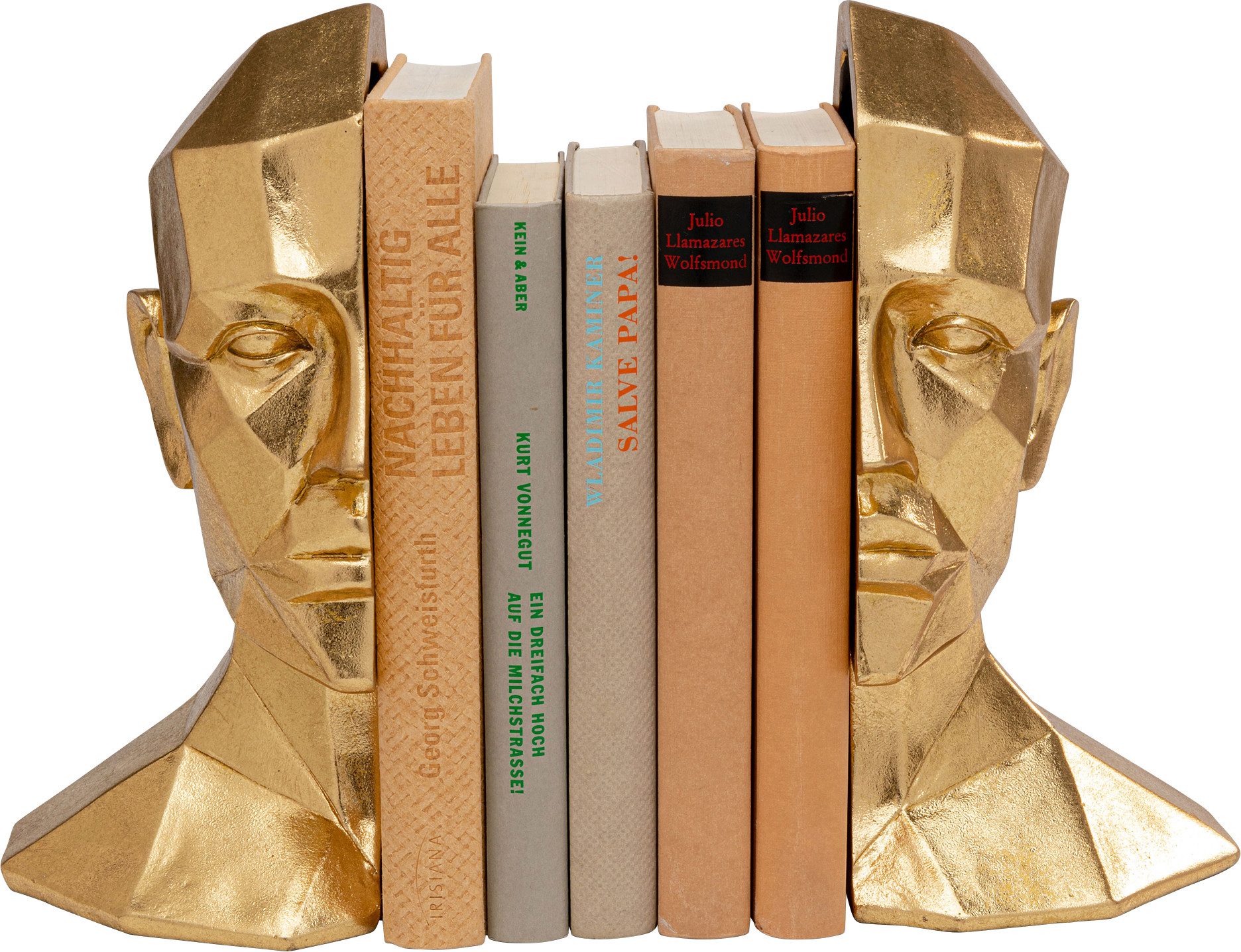 Kare Design Buchstütze Face (Set, 2 St), aus Polyresin