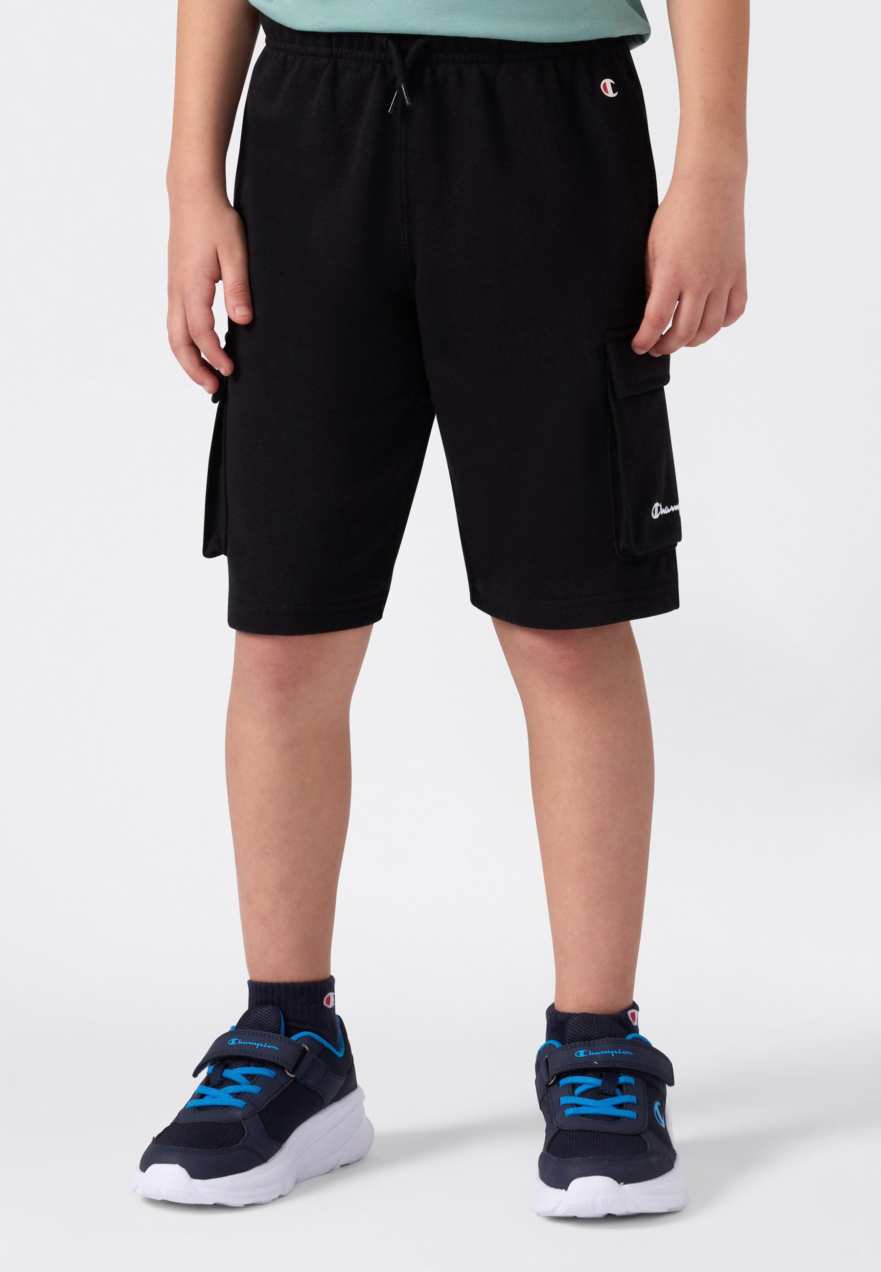 Champion Sweatshorts ICONS Shorts mit Logodruck, aus Baumwolle und Polyester, auch in großen Größen