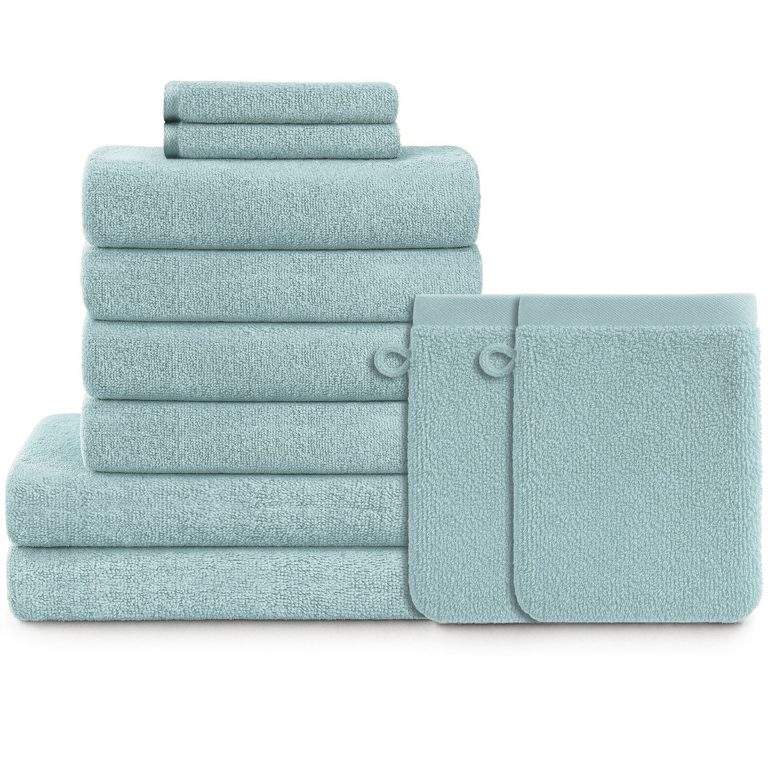 Blumtal Handtuch Set Blumtal 10 Teilig - Handtücher Set 100% Baumwolle, wei günstig online kaufen