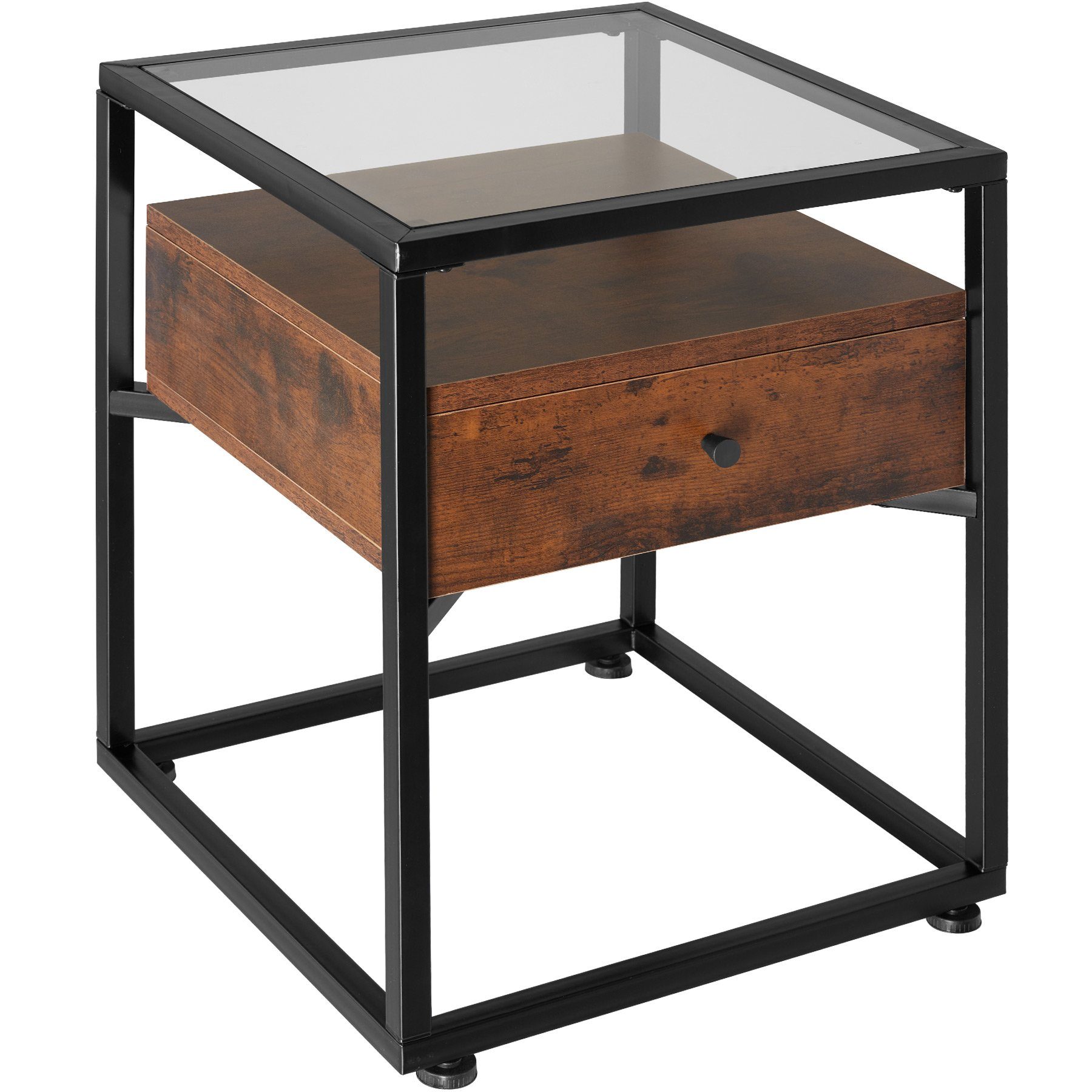 tectake Nachttisch Beistelltisch Preston 43x45x54,5cm (1-St., günstig online kaufen