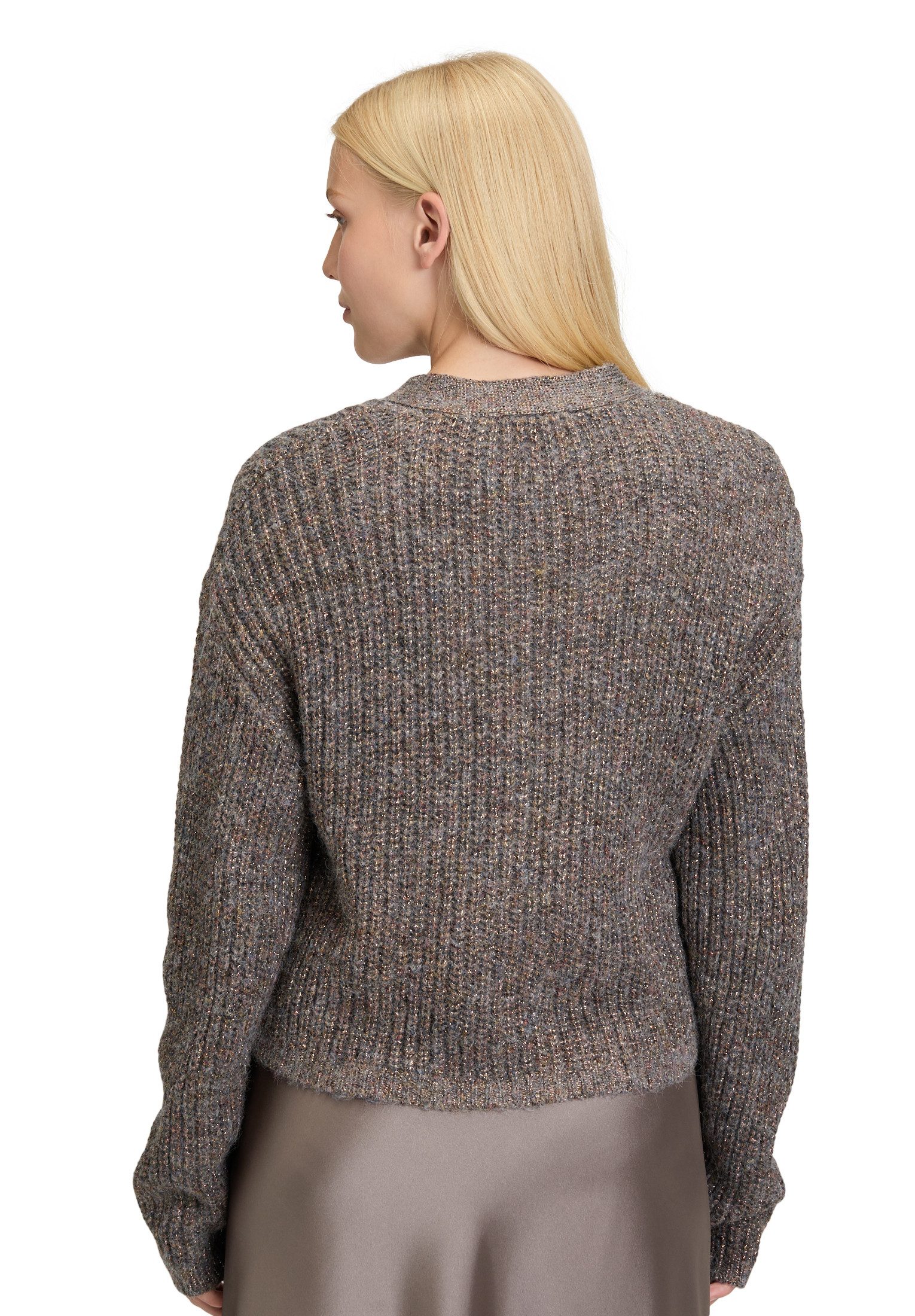 Cartoon Strickjacke Damen mit V-Ausschnitt (1-tlg)