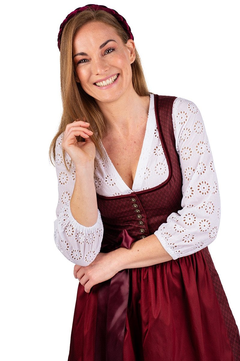 MARJO Dirndl Midi Dirndl 2tlg. - ESLARN - mahagoni mehr