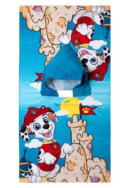 United Labels® Strandtücher Paw Patrol - Badeponcho Jungen Handtuch Kinder Badetuch mit Kapuze