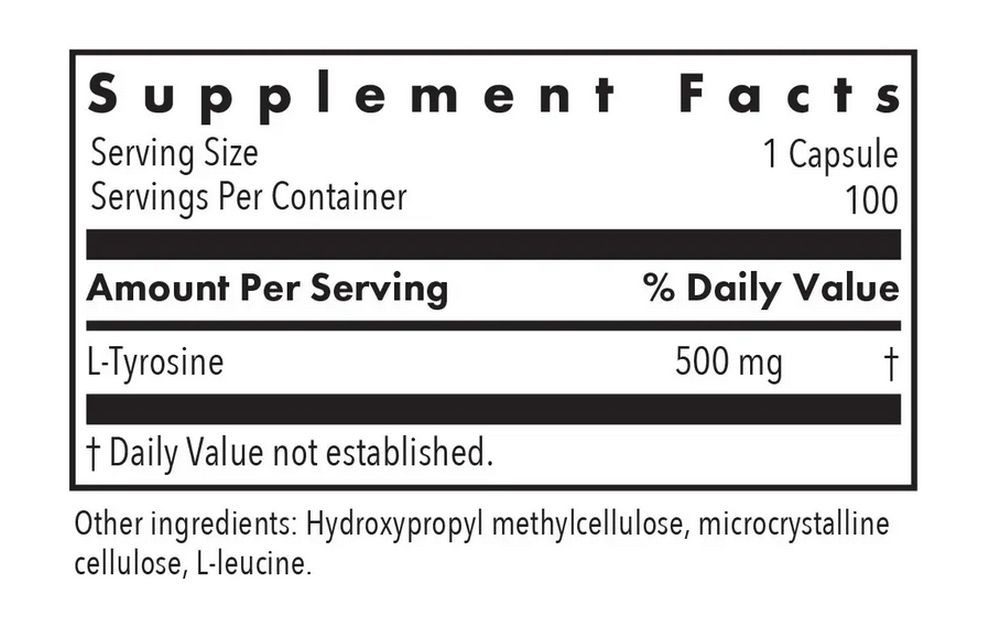 Allergy Research Group Allergy Research Group L-Tyrosine-100 Kapseln Kapseln
