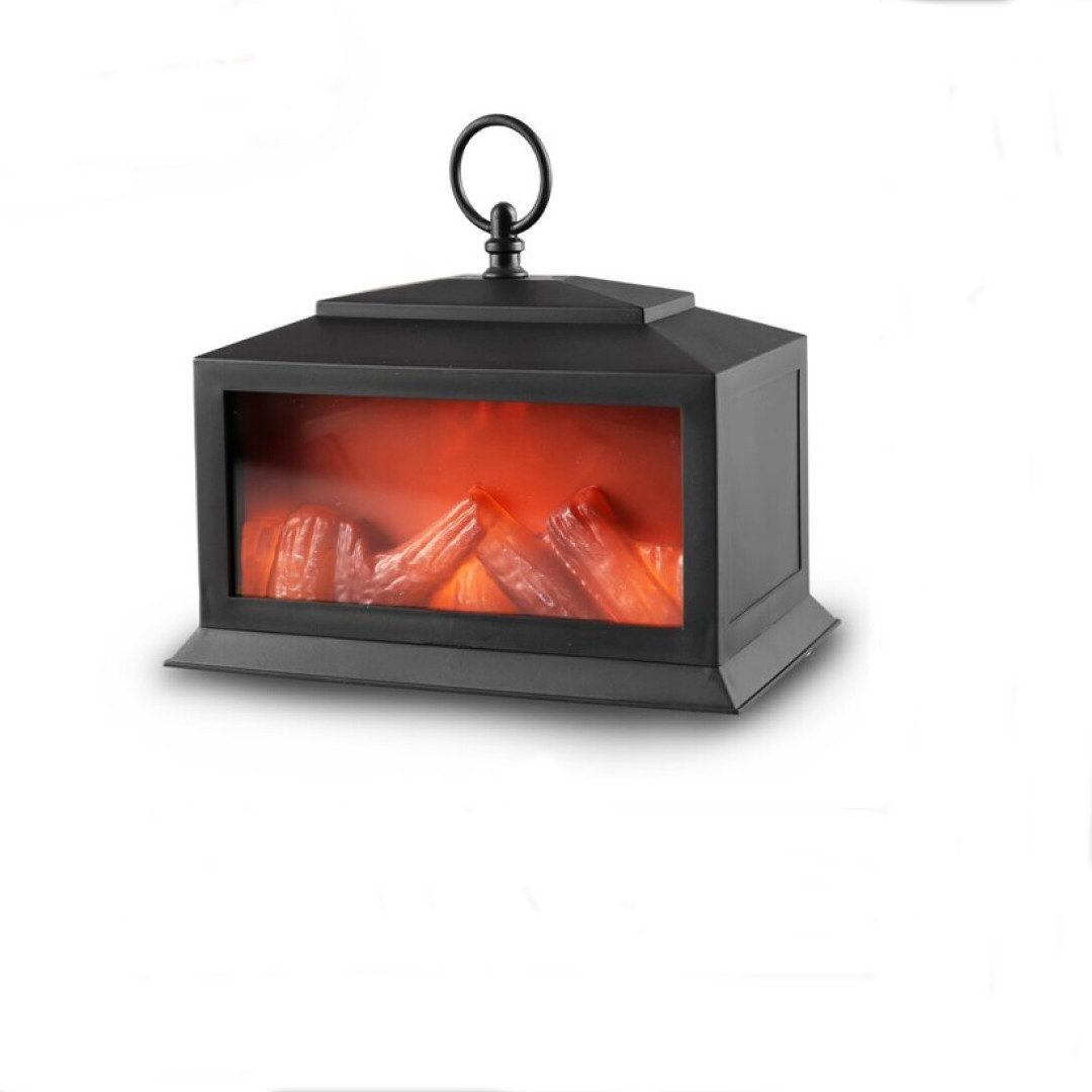 emeco LED Tischleuchte LED Kamin Laterne Deko Tisch Fenster Wohnzimmer Flam günstig online kaufen