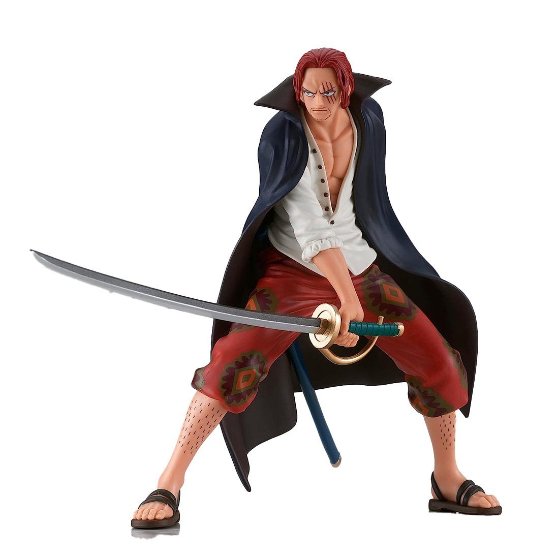Bandai Merchandise-Figur BANDAI DXF POSING, One Piece Figur von Shanks, der rote Shanks, (Einzelfigur), Bandai DXF Posing Figur von Shanks mit Schwert