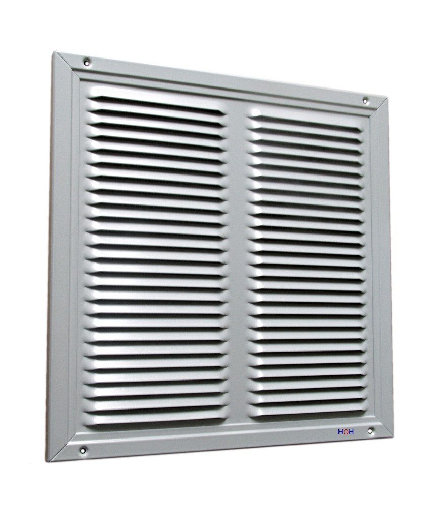 Häusler Onlinehandel GmbH Lüftungsgitter Lüftungsgitter LG 3030 MGS-AL Lamellengitter Alu PVD 300 x 300 mm, mit integriertem Fliegengitter