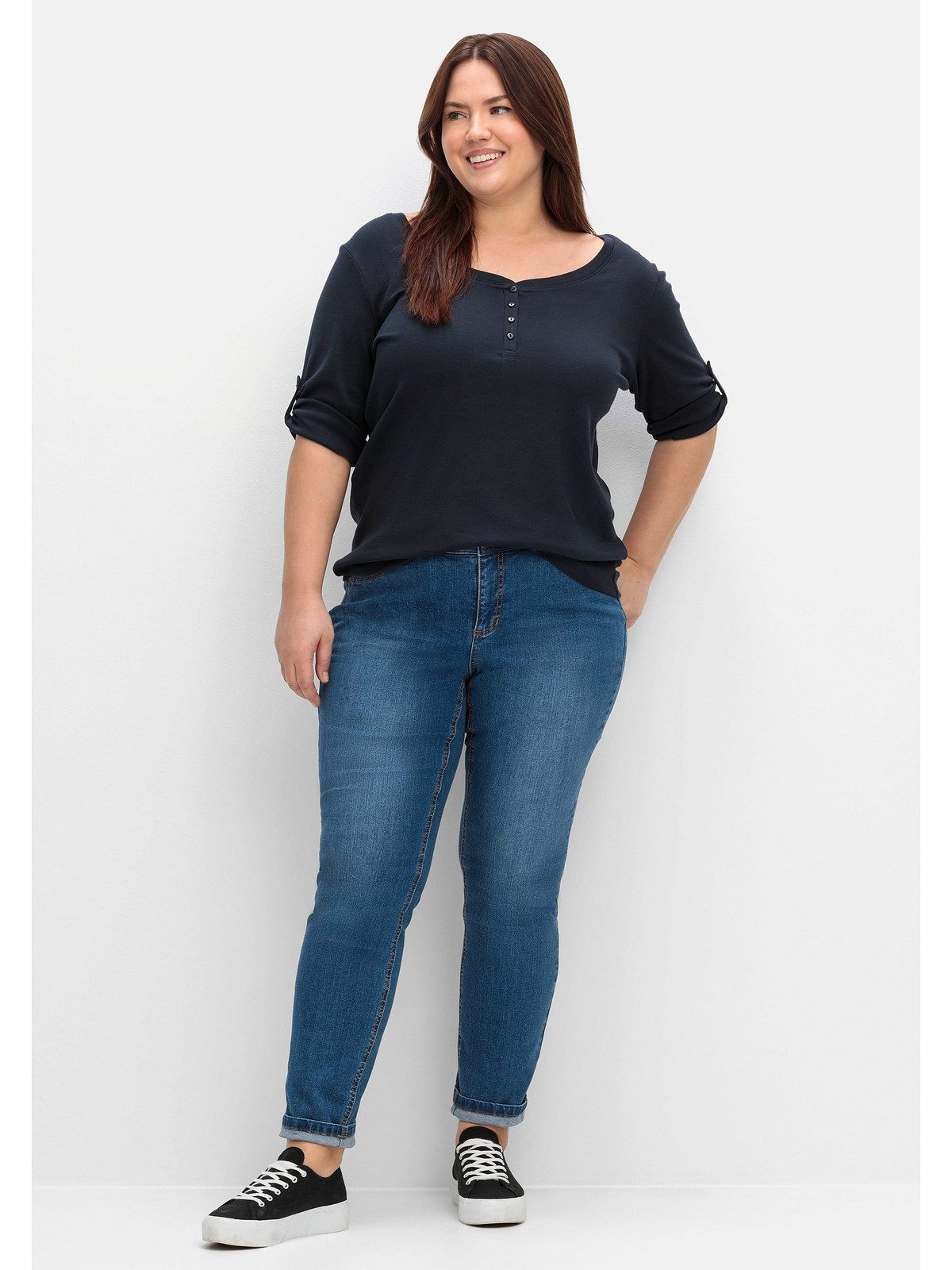 Stretch-Jeans Große Größen