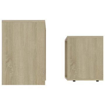 furnicato Couchtisch Couchtisch-Set Sonoma-Eiche 48 x 30 x 45 cm Spanplatte