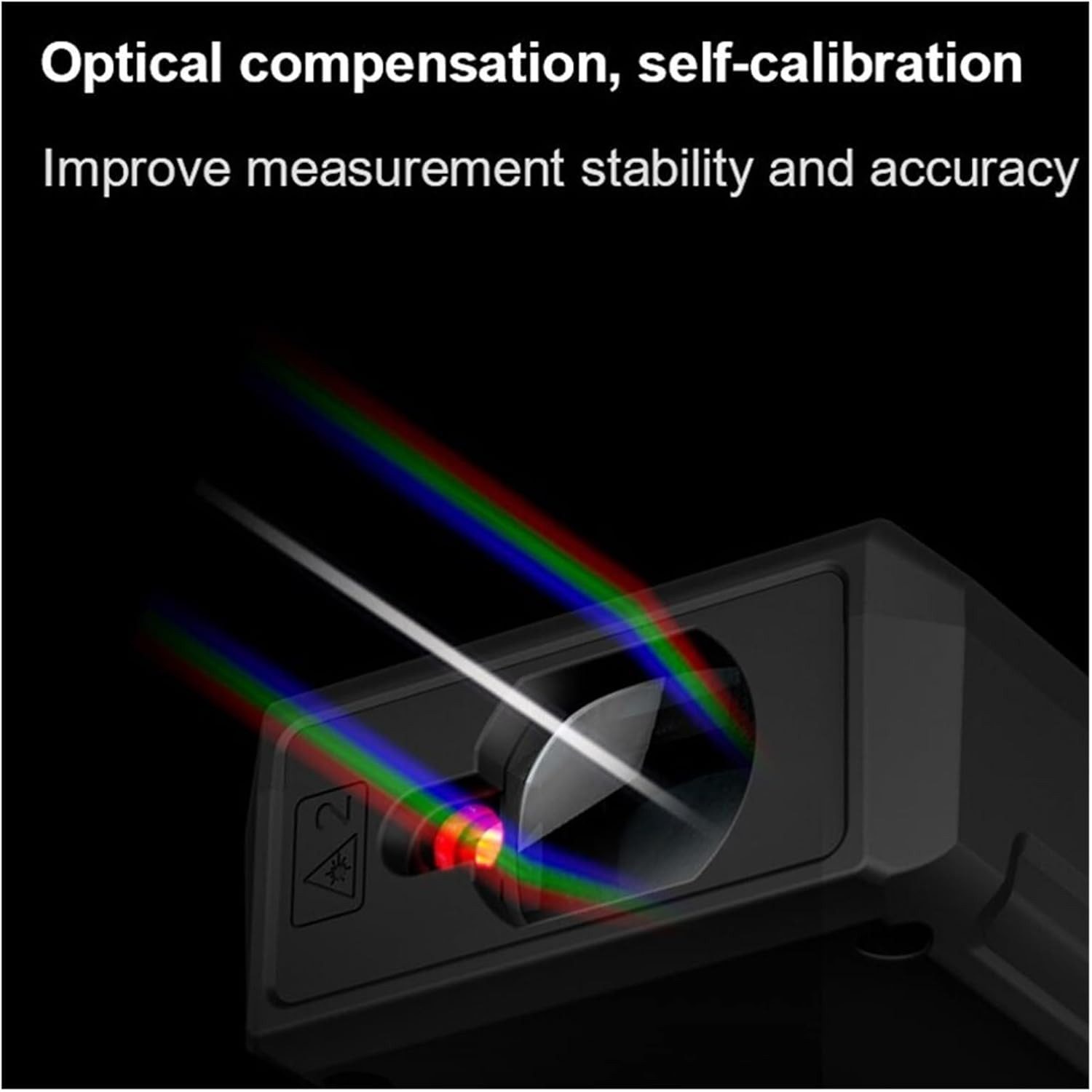Athlix Entfernungsmesser Digitales Entfernungsmessgerät bis 120m Laser Messgerät Entfernung, Misst Entfernung, Fläche, Volumen, Addition, Subtraktion