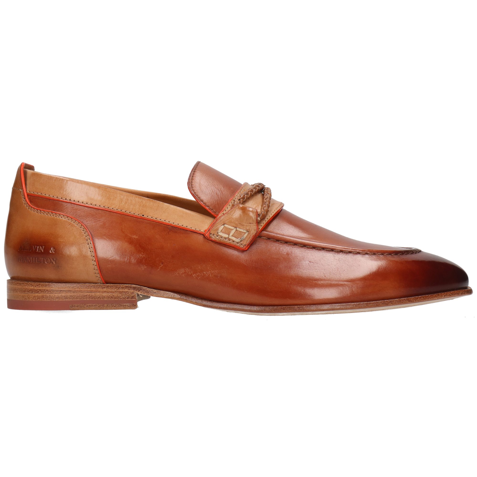 Melvin & Hamilton Santo 1 Leder-Loafers für Herren Loafer Flache Absätze, Echtes Leder, Vegetabile Gerbung