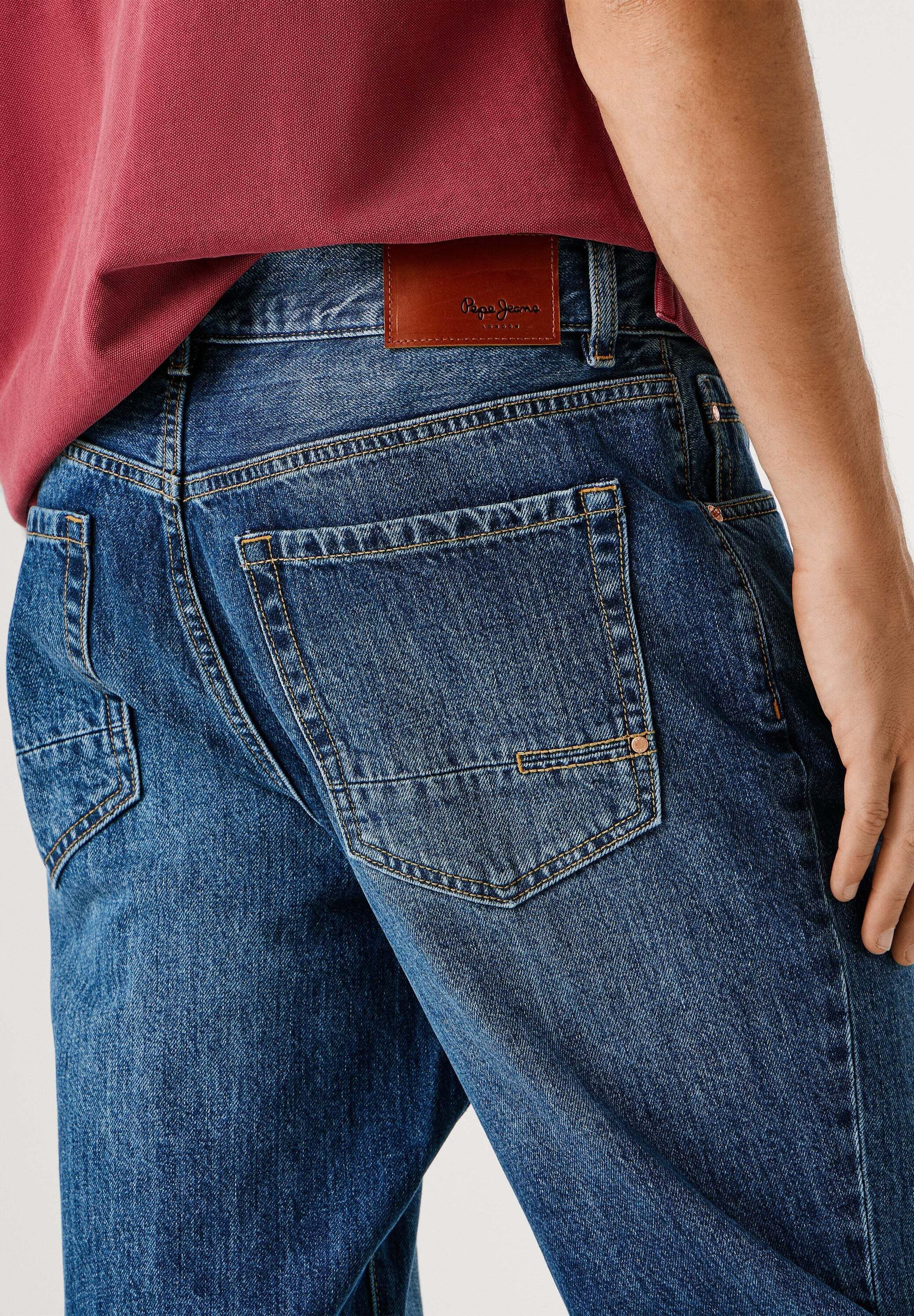 Pepe Jeans Relax-fit-Jeans Jeans mit entspannter Passform TAPERED JEANS CAMDEN – Bild 5 von 5