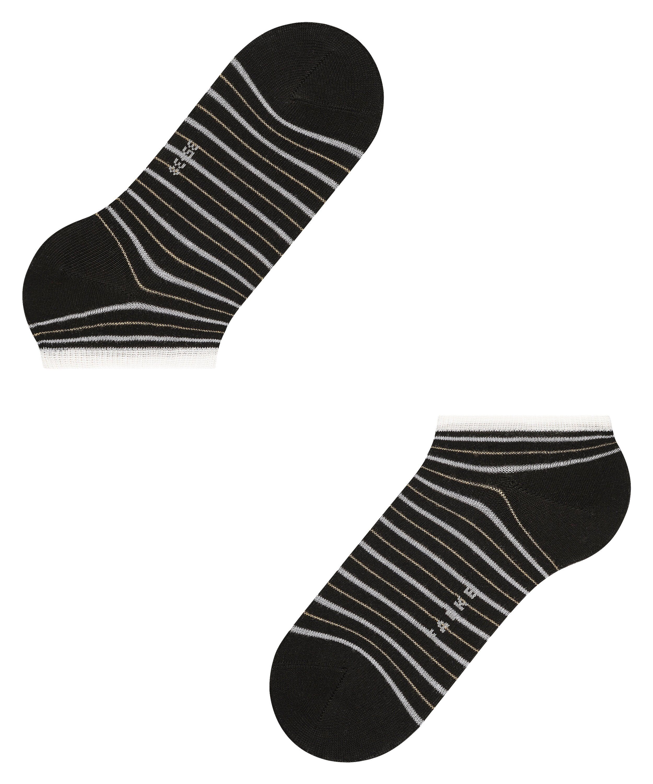 Sneakersocken mit Lurexgarn Stripe (1-Paar) (3000) Shimmer black FALKE