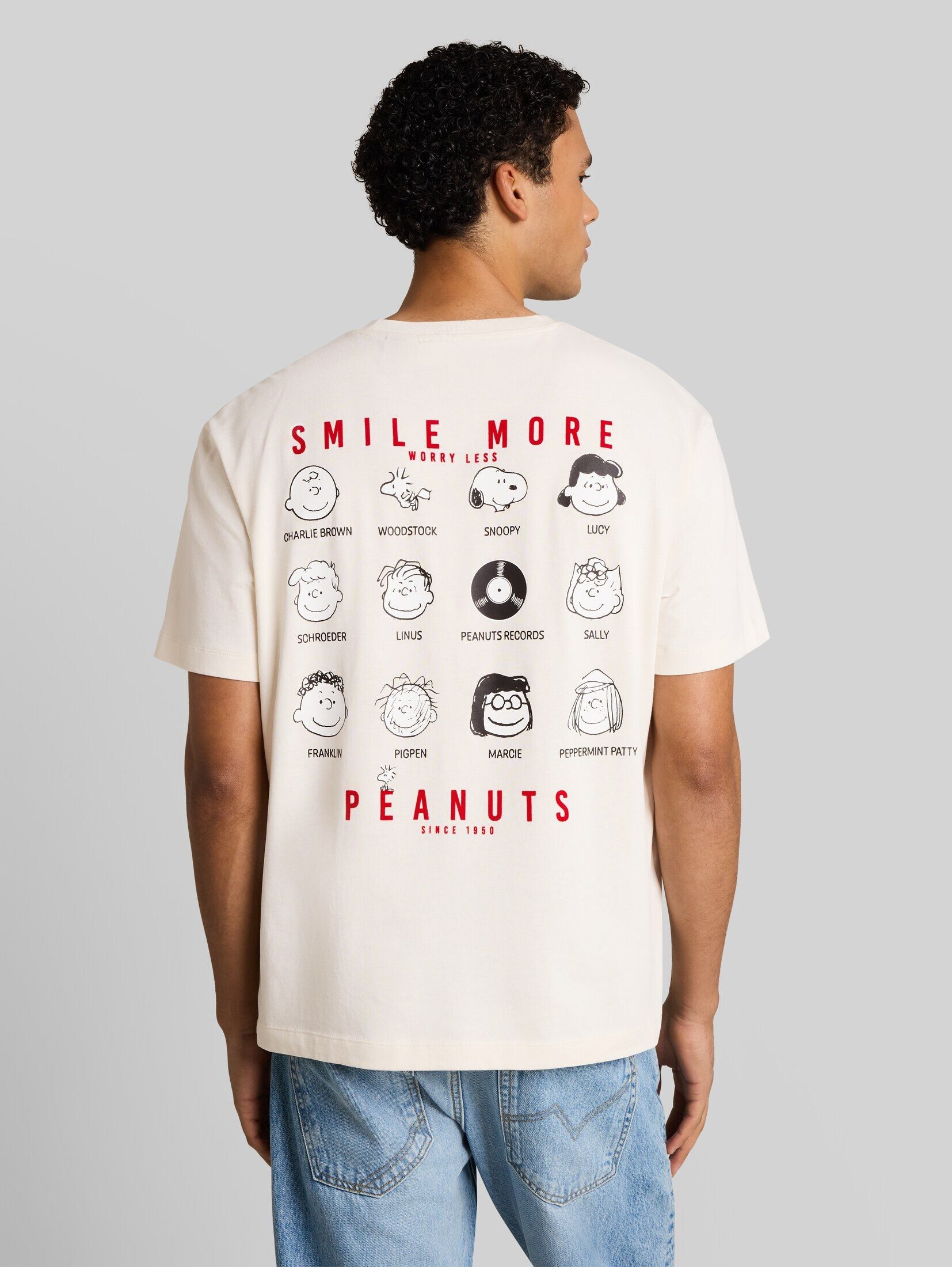 TOM TAILOR Denim T-Shirt T-Shirt (im Einserpack) Relaxed Fit T-Shirt mit Snoopy-Print