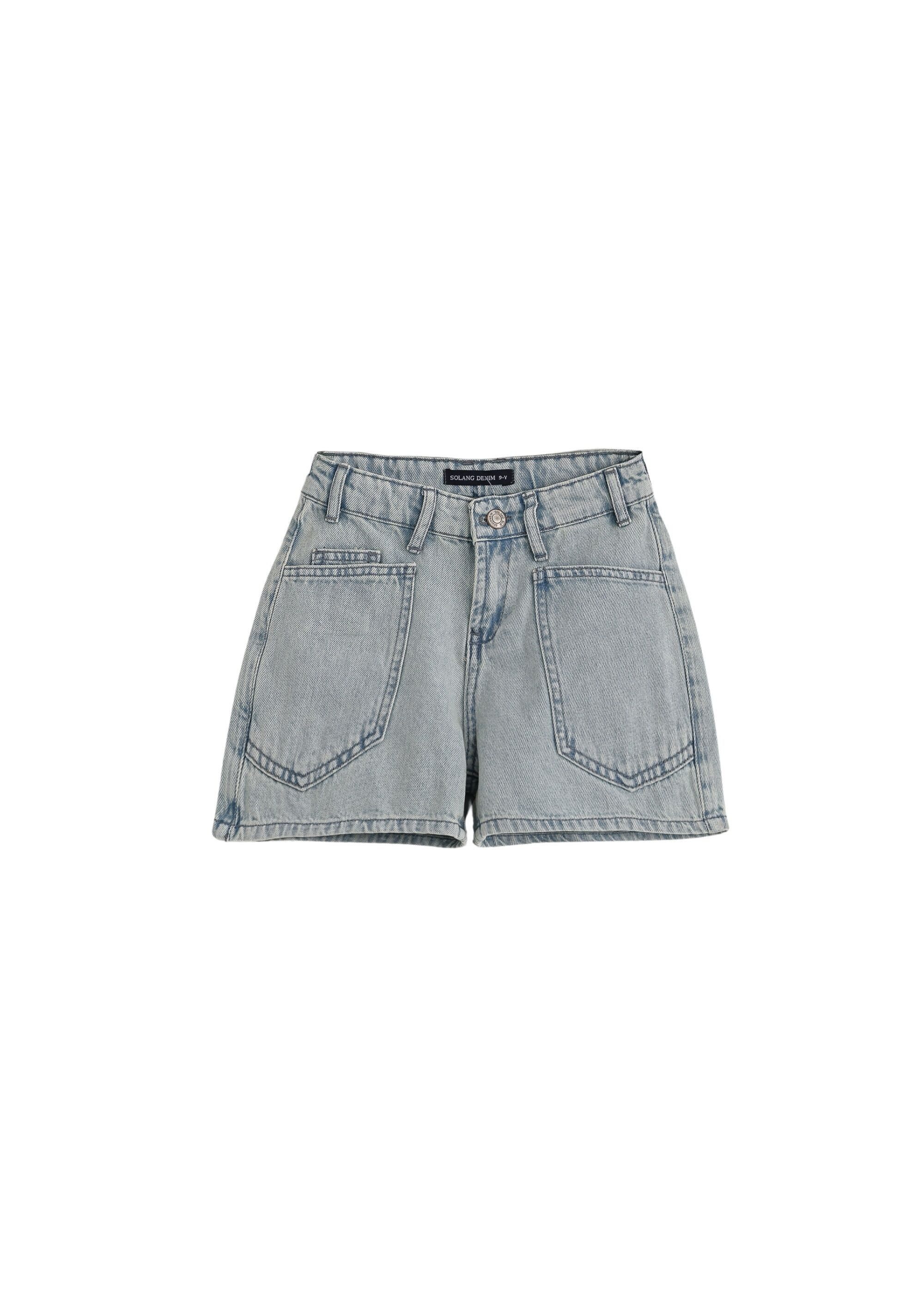 Solang Jeansshorts mit kontrastierenden Nähten