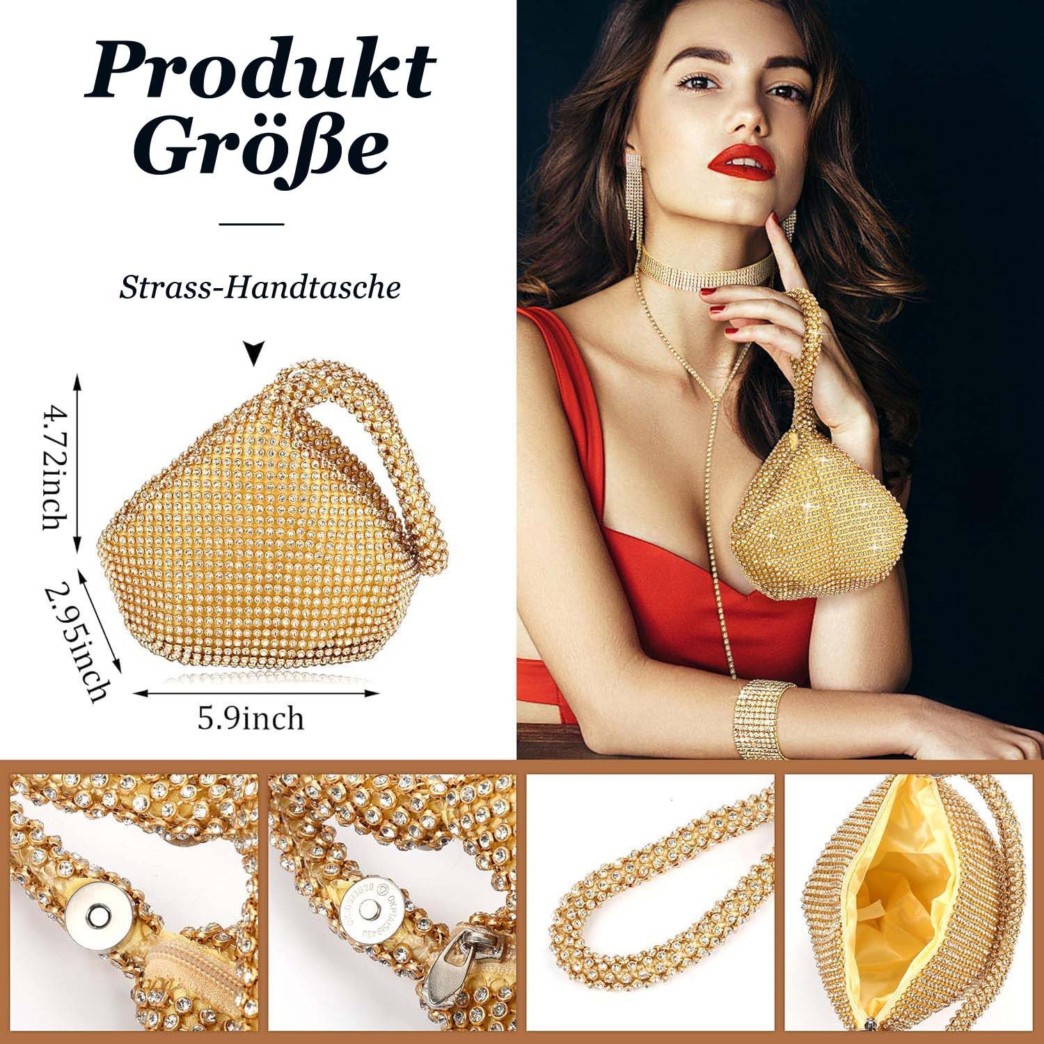 Coonoor Schmuckset 4-teiliges Damen Kristall Schmuckset, günstig online kaufen