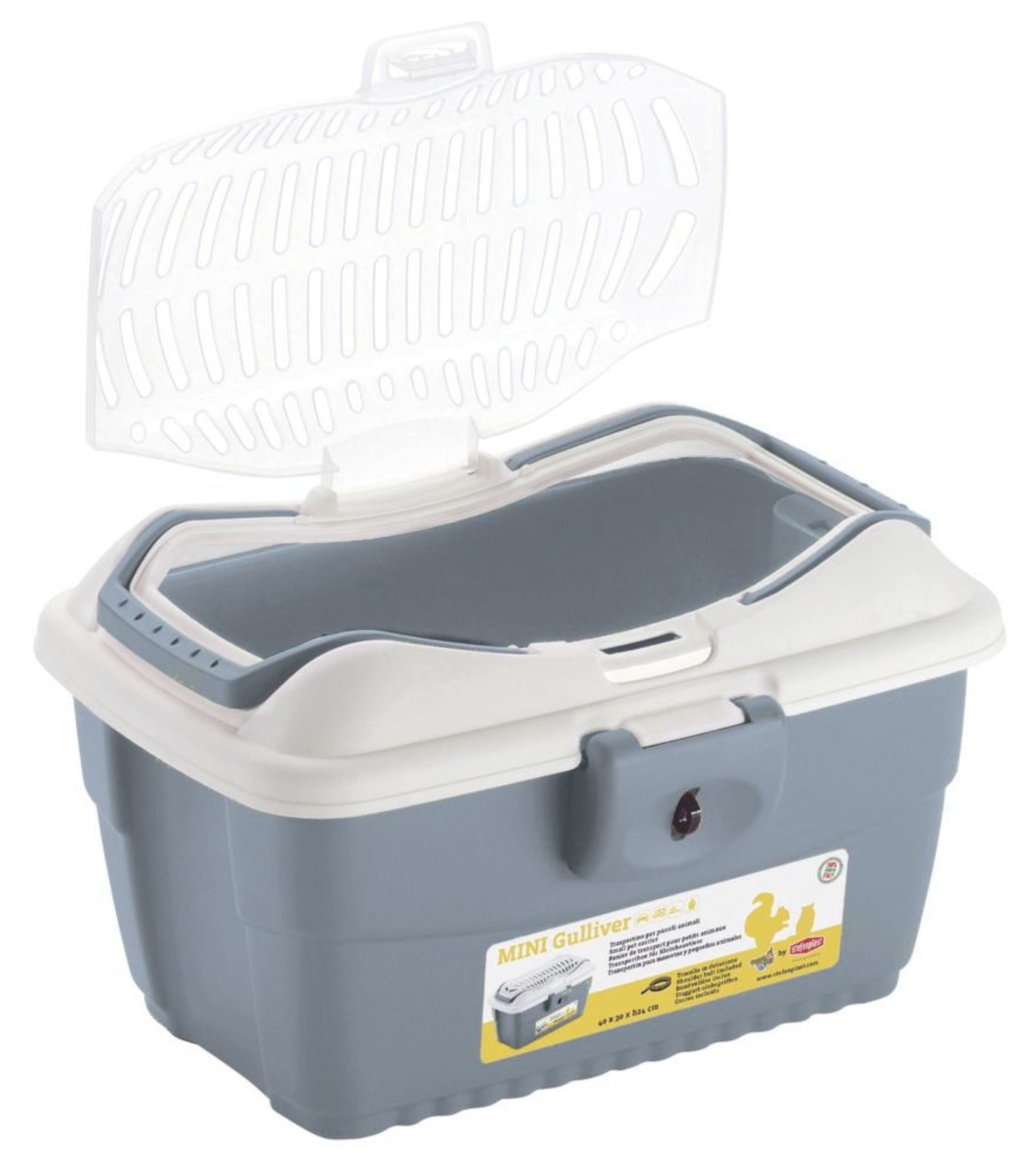 Kerbl Tiertransportbox Kerbl Mini Gulliver Transportbox für Kleintiere blau 40x30x24cm 81776
