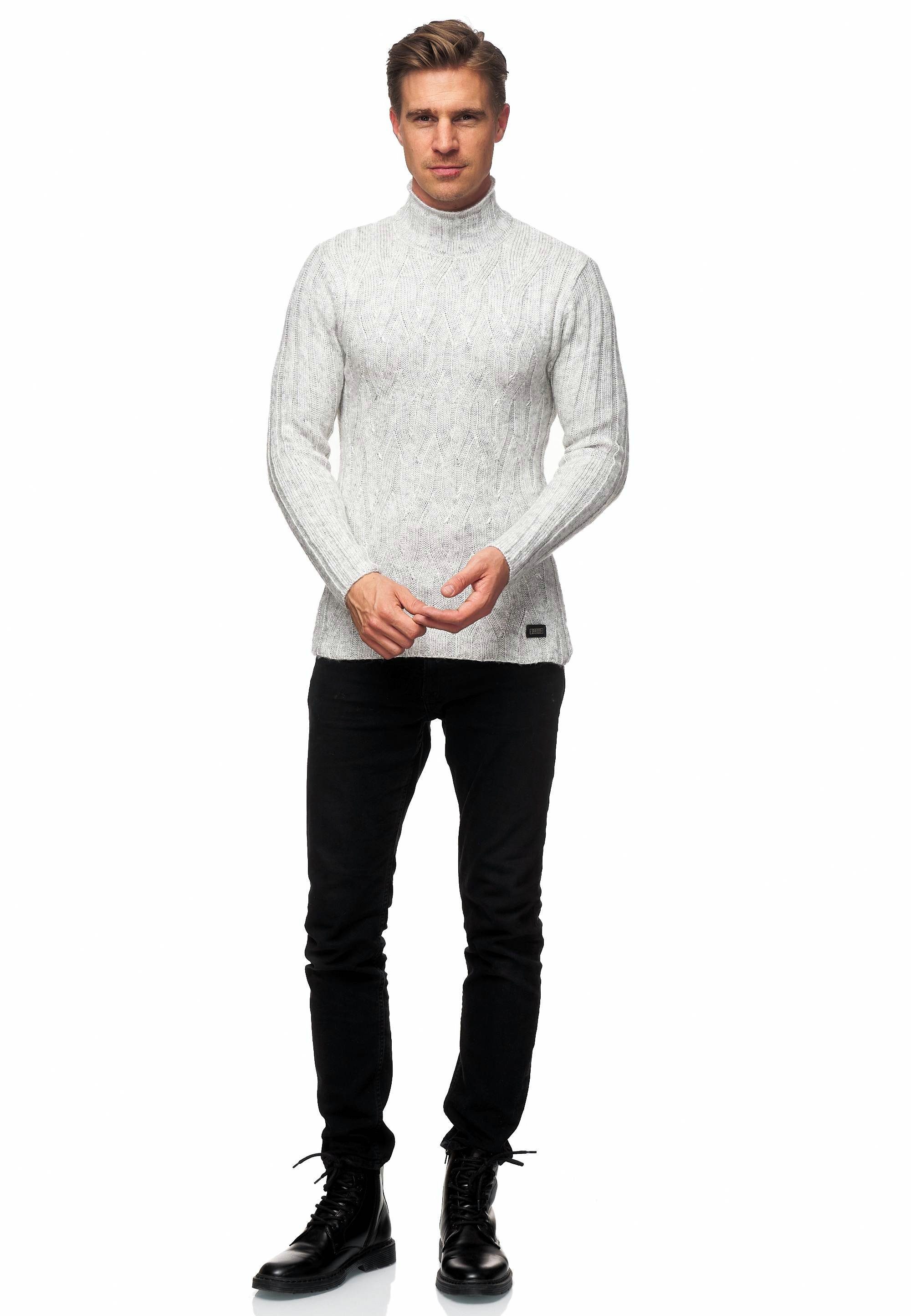 Rusty Neal Strickpullover, mit wärmendem Stehkragen günstig online kaufen