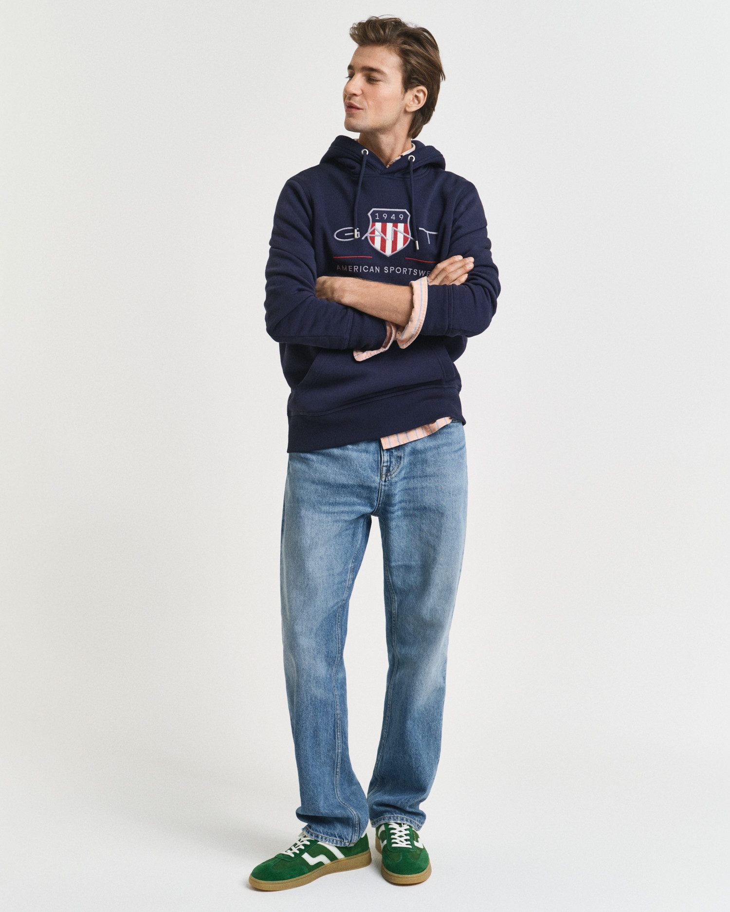 Gant Hoodie REG ARCHIVE SHIELD HOODIE mit modischer Logostickerei auf der Brust – Bild 4 von 5